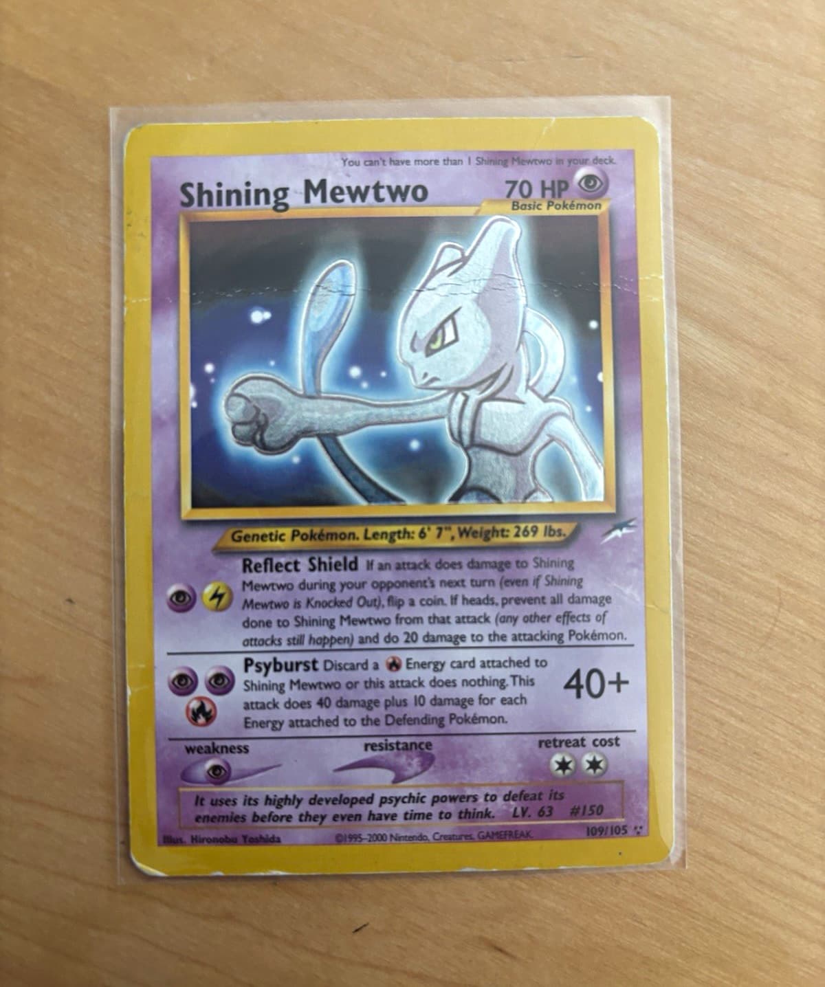 Pokemon TCG Shining Mewtwo 109/105 Neo Destiny Holo Secret Rare English 70