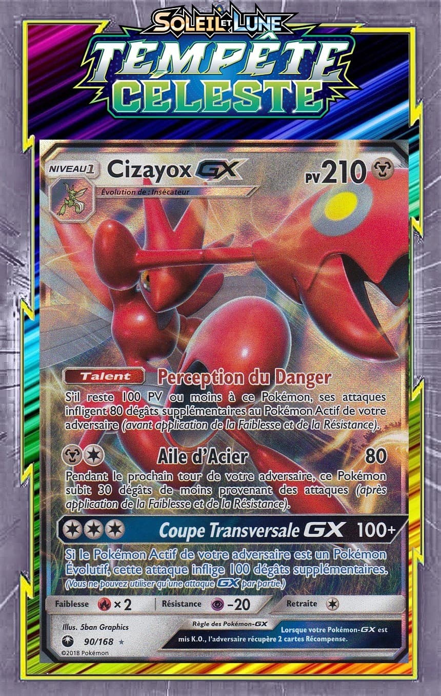 Cizayox GX - SL07:Tempête Celeste - 90/168 - Carte Pokemon Neuve Française