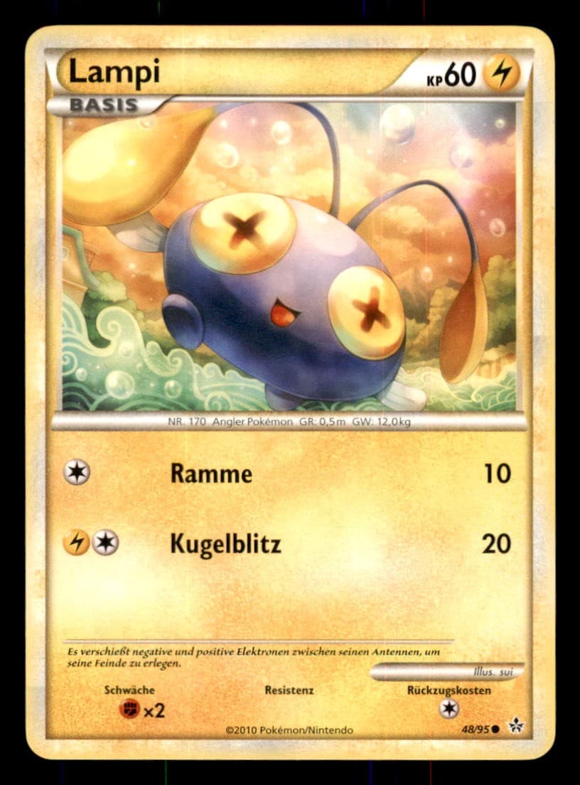 Pokemon Lampi 48/95 Erwachte Legenden Deutsch