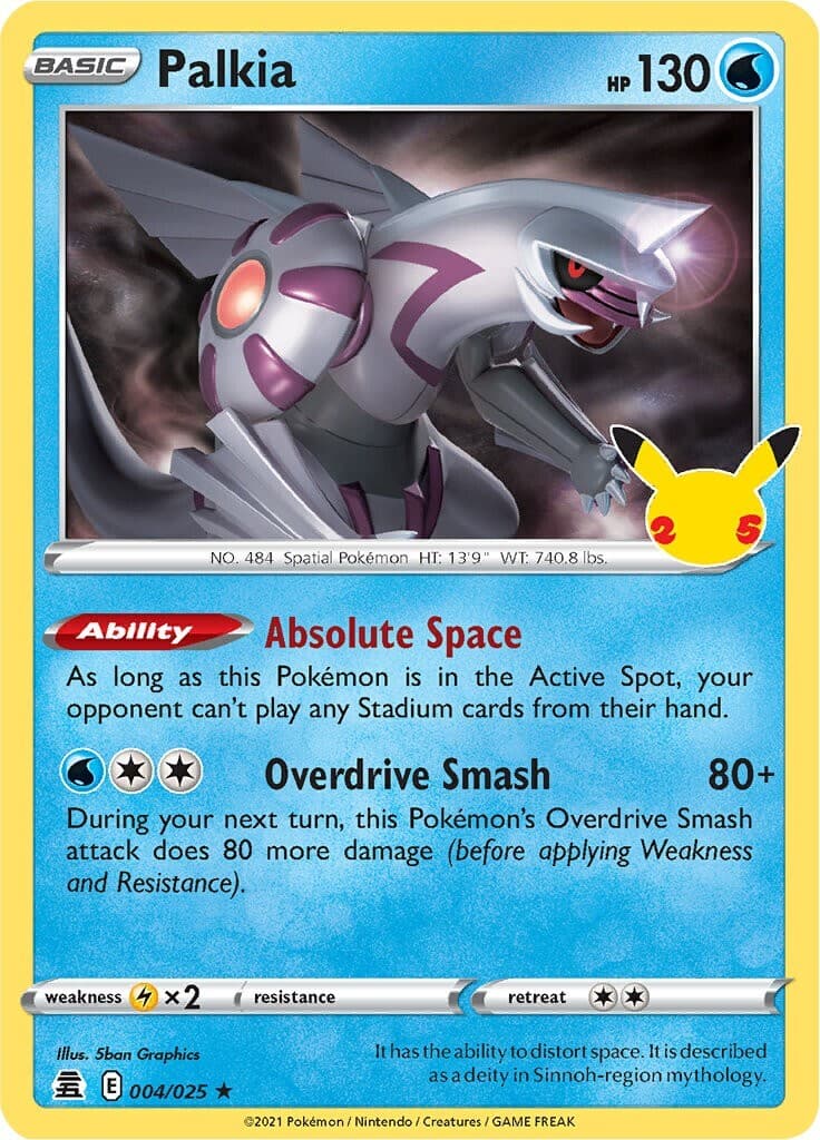 Pokemon TCG 25th Anniversary Celebrations - 04/25 Palkia