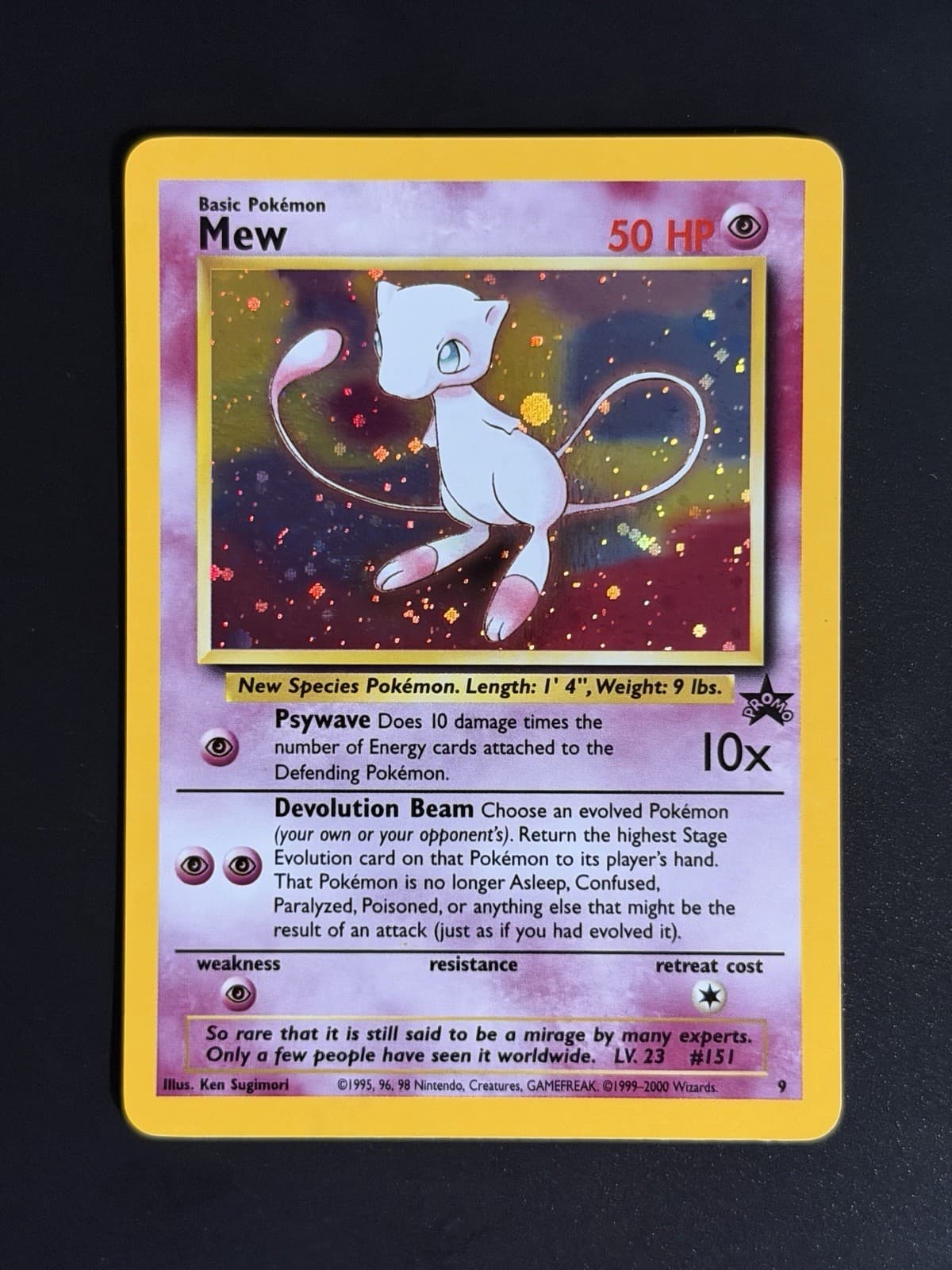 Mew 9 Holo Promo Wizards Black Star Promos Pokemon English MP Card