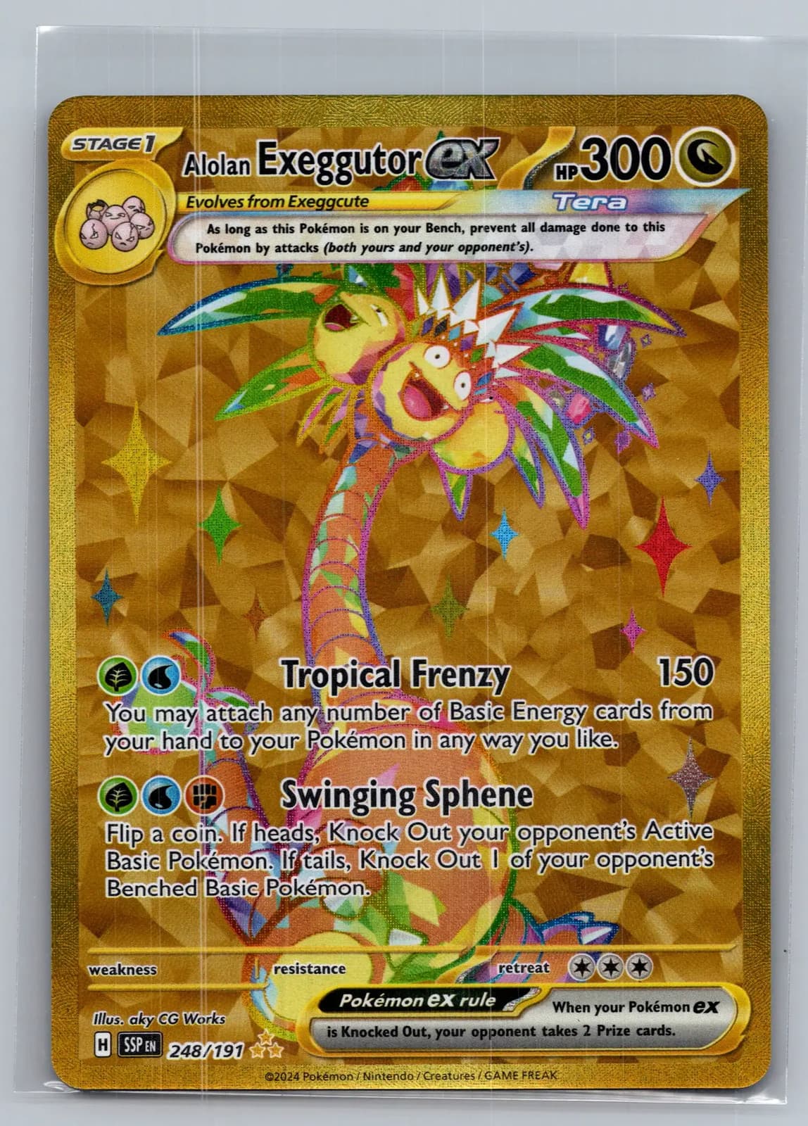 Alolan Exeggutor EX #248/191 2024 Surging Sparks Pokemon TCG — photo 1 of 2