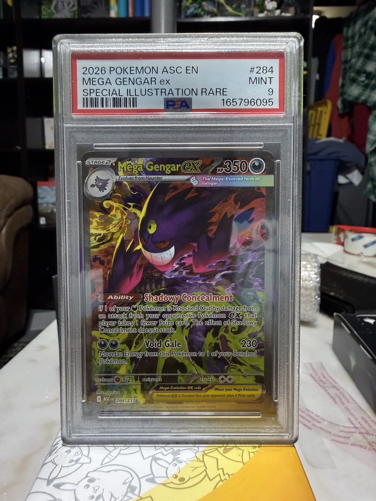 Mega Gengar ex 284/217 Me: Ascended Heroes Holo PSA 9