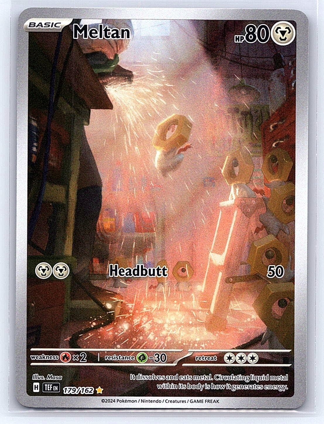 Meltan 179/162 Illustration Rare Temporal Forces Pokemon Holo Near Mint