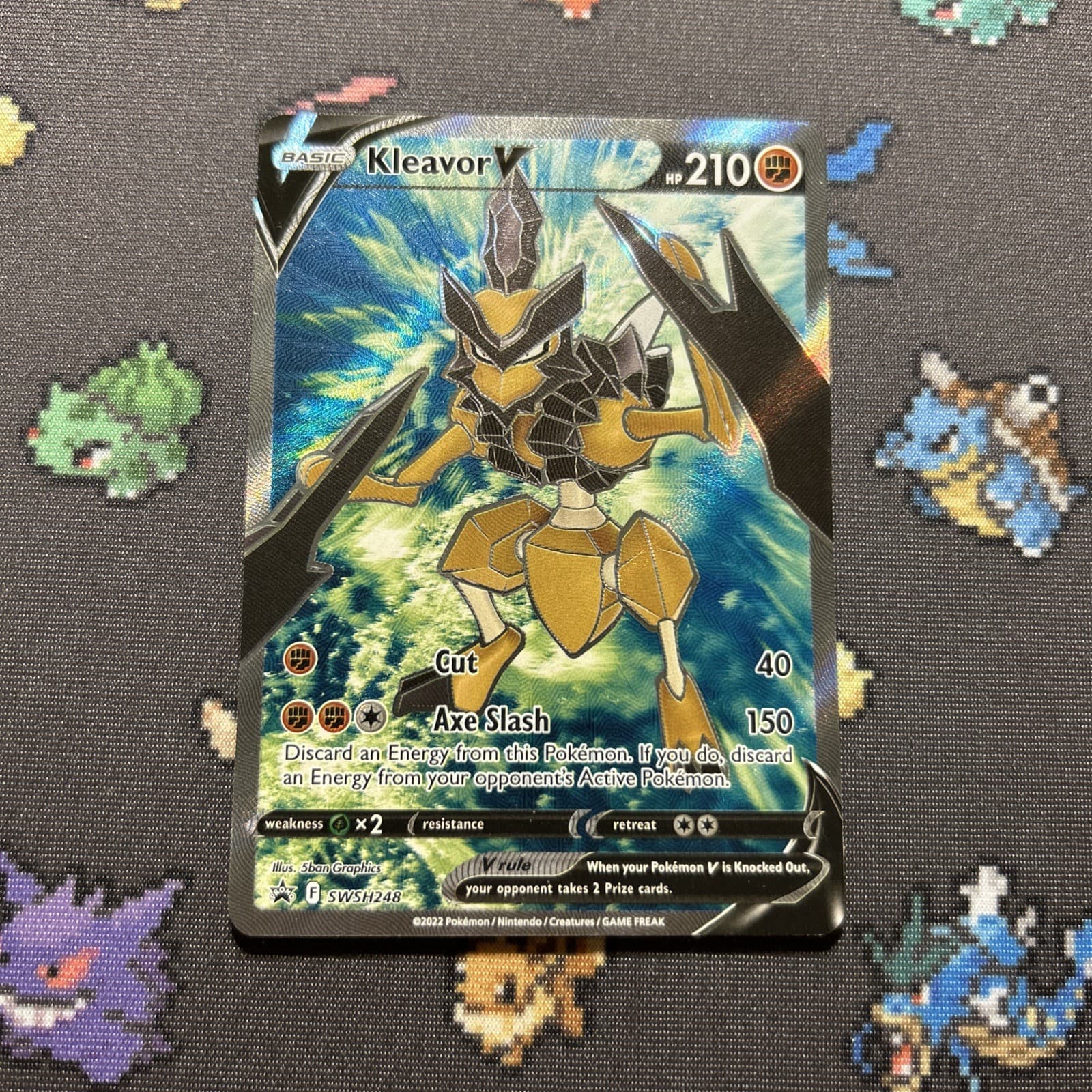 Kleavor V SWSH248 NM -Ultra Rare Pokemon Card- Black Star Promo (6z)