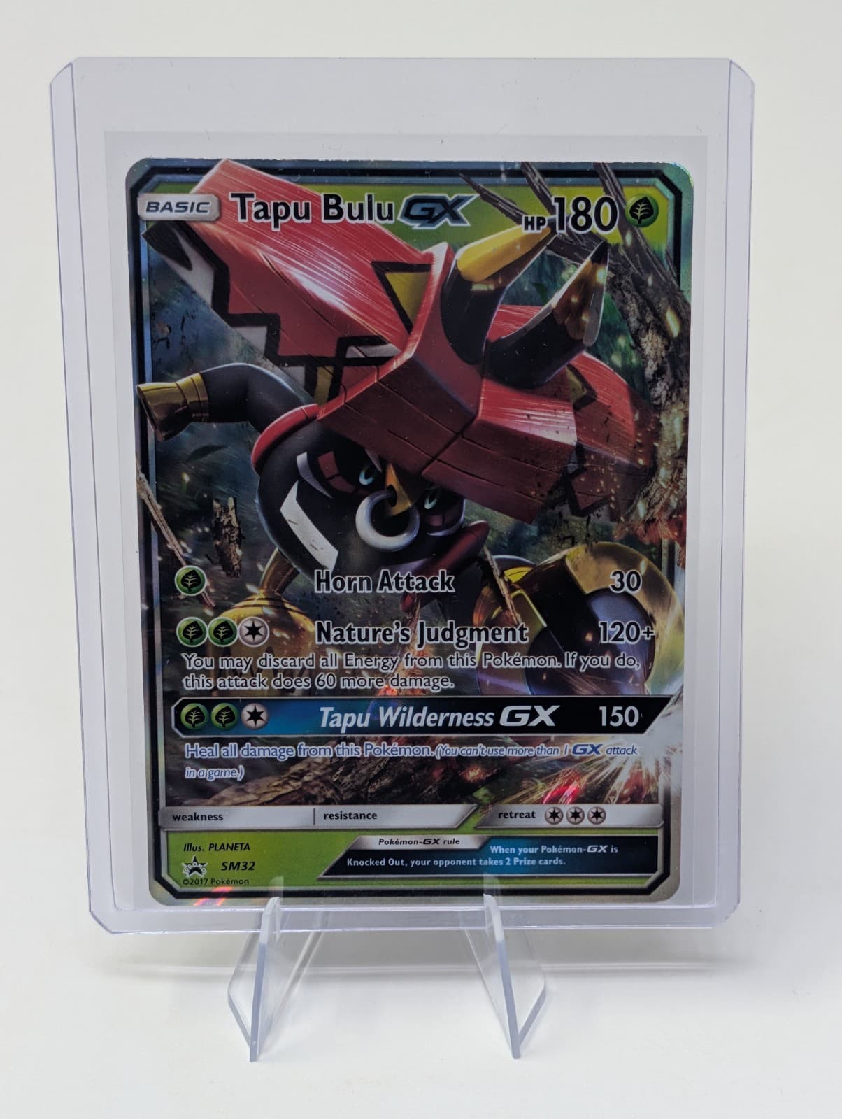 Pokemon Tapu Bulu GX SM32 Sun & Moon Black Star Promo Holo NM