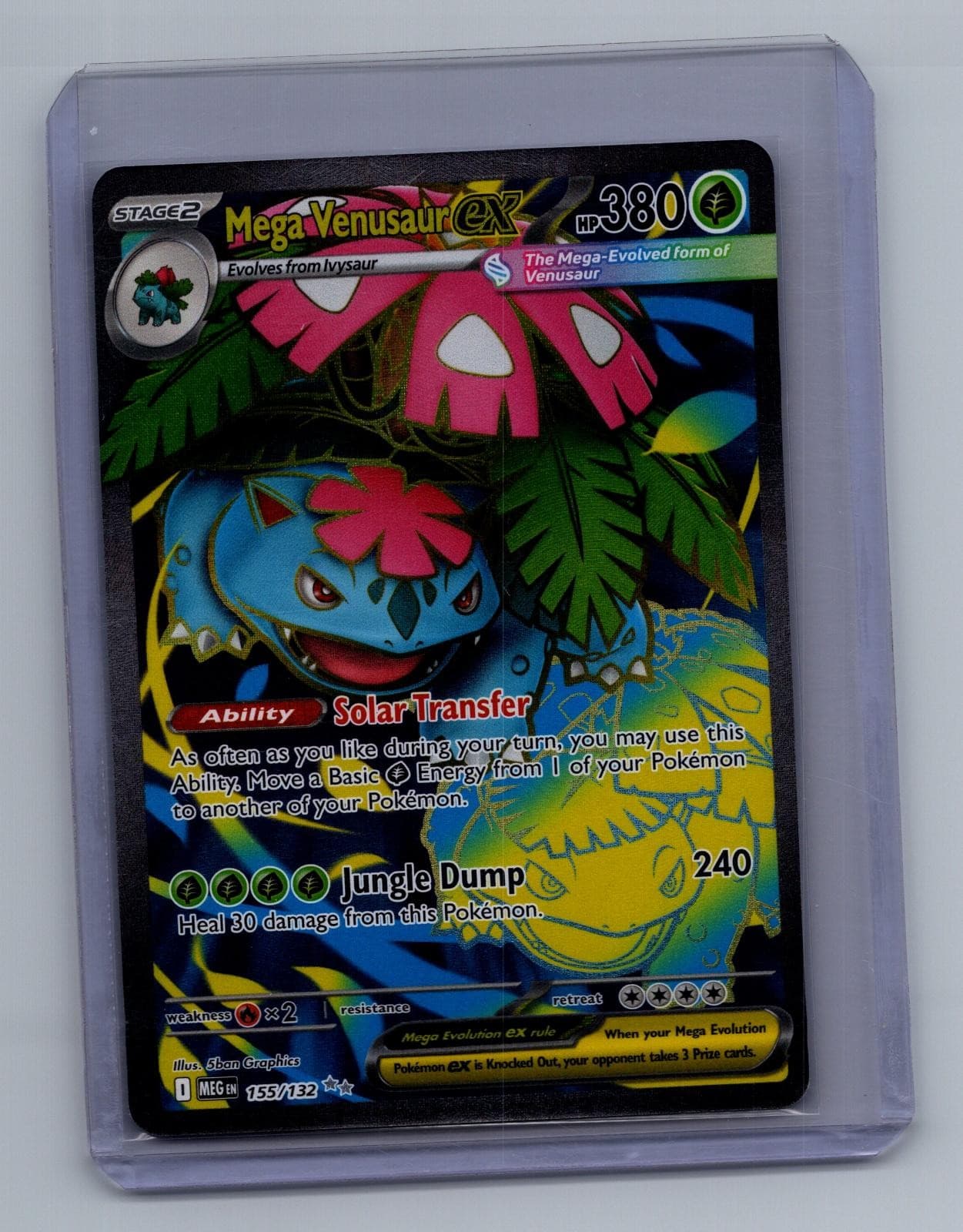 Mega Venusaur ex 155/132 Ultra Rare Mega Evolution Pokemon Holo Near Mint