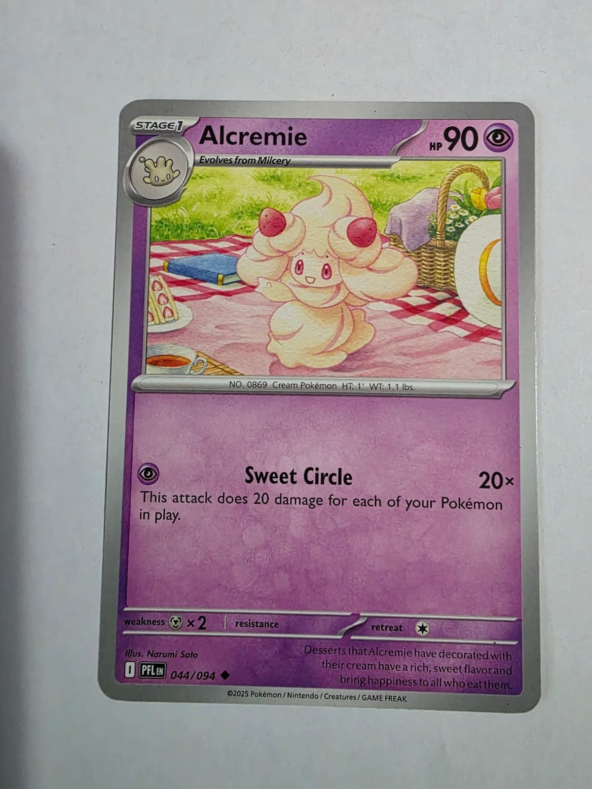 Pokemon Phantasmal Flames Alcremie 44/94 uncommon NM