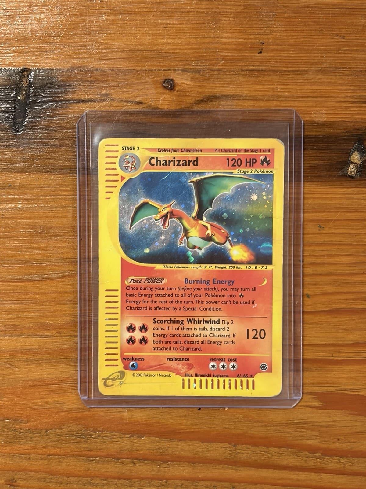 [MP-HP] Pokemon TCG Expedition Base Set Charizard 6/165 Holo Rare Stage 2