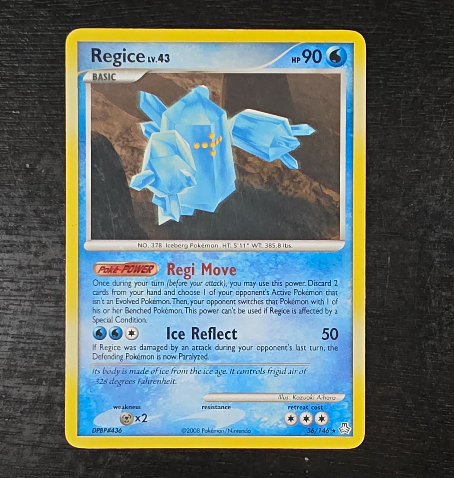 Pokemon TCG Regice 36/146 Legends Awakened 2008 HP 90 Regular