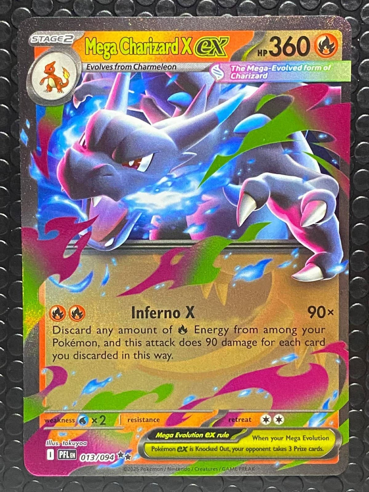Mega Charizard X Ex 13/94 - Phantasmal Flames Pokemon TCG Double Rare - NM