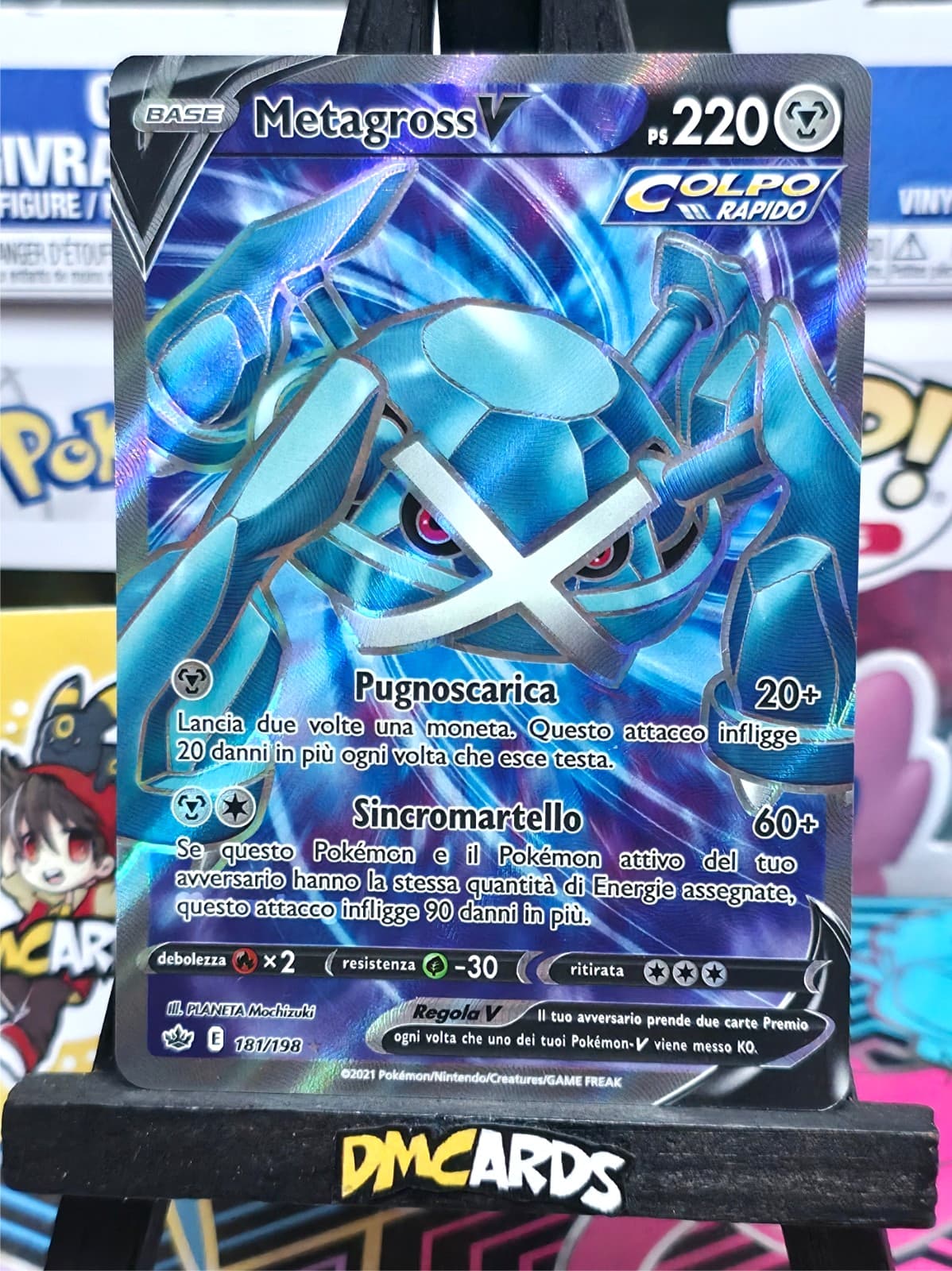 Pokemon Metagross V 181/198 | Regno Glaciale CRE Italiano | Near Mint