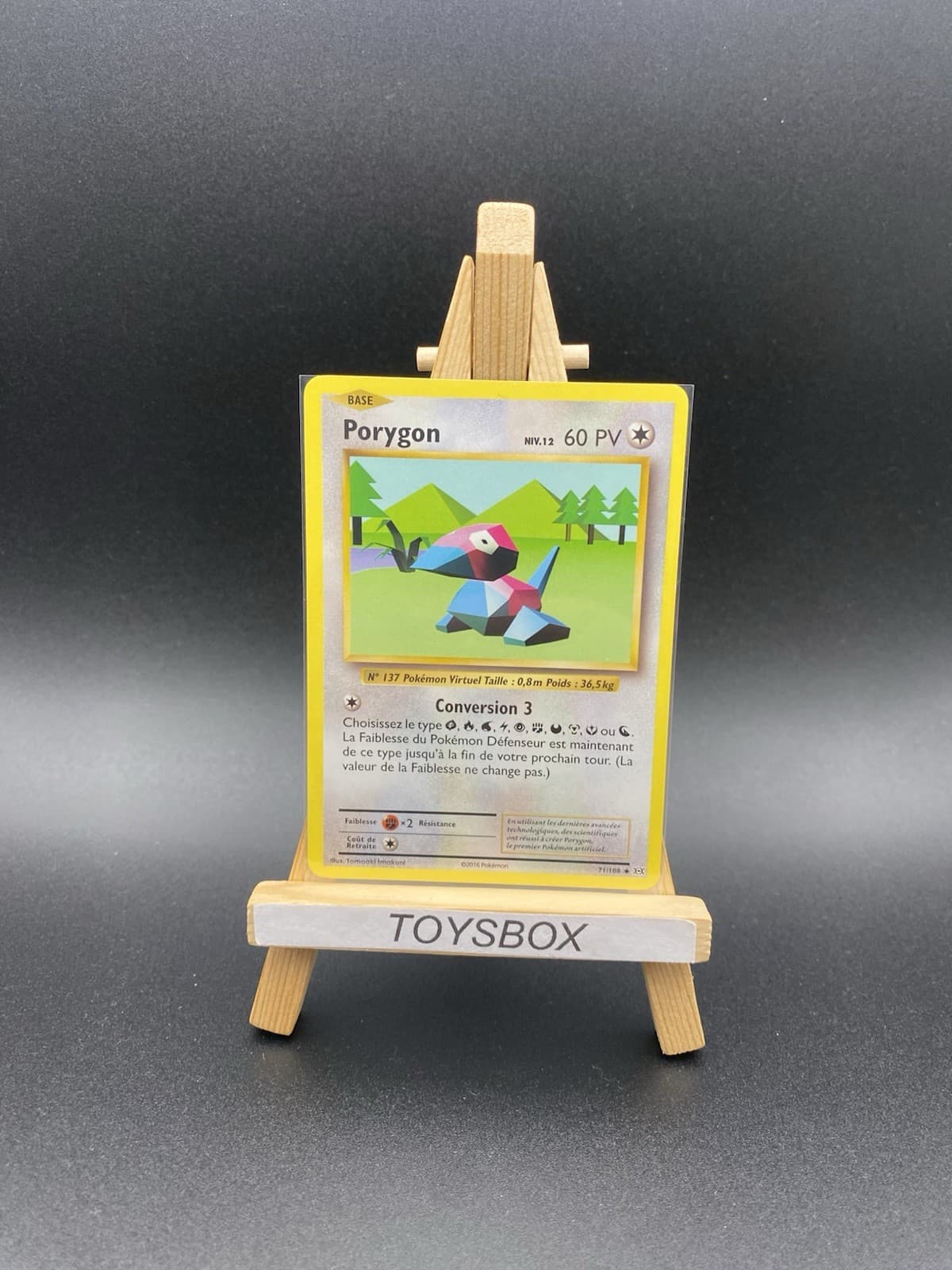 Carte Pokémon Porygon 71/108 / Bloc XY Évolutions / Exc FR