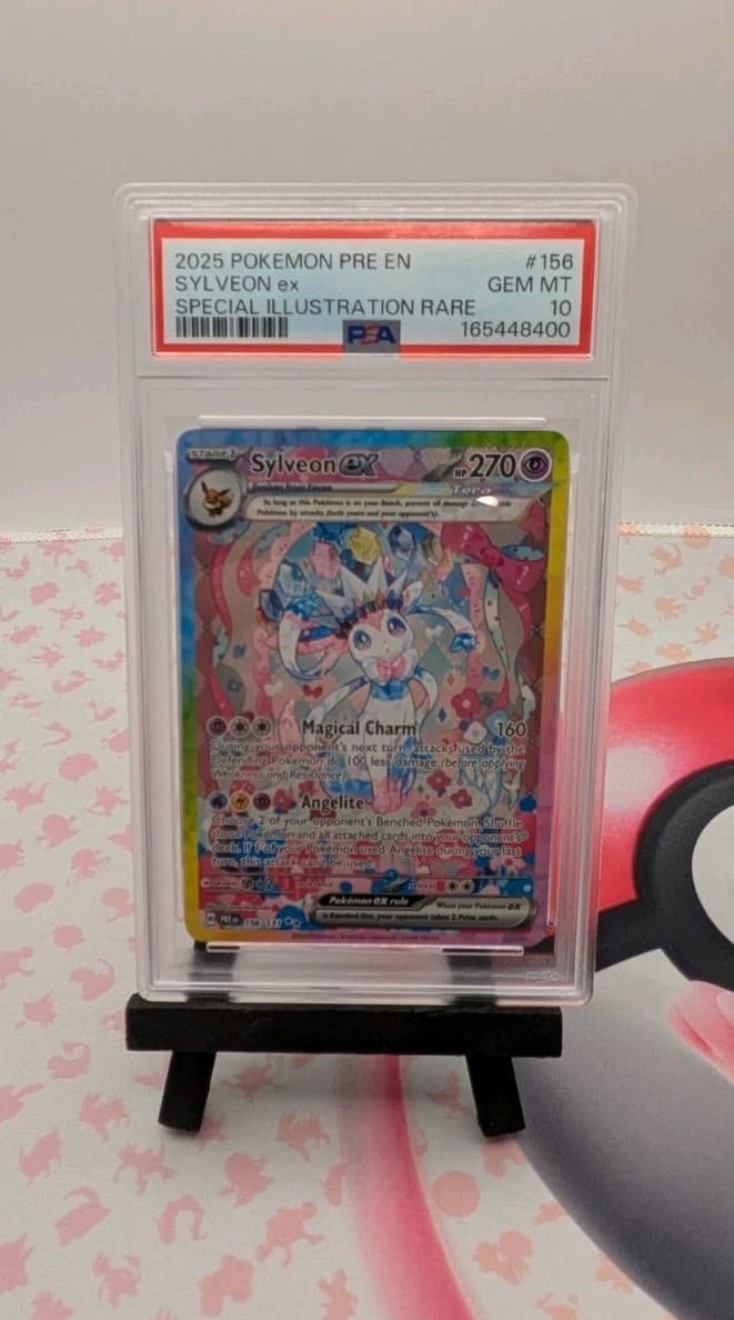 The Pokémon Company Sv: Prismatic Evolutions Sylveon ex SIR Holo PSA 10 156/131