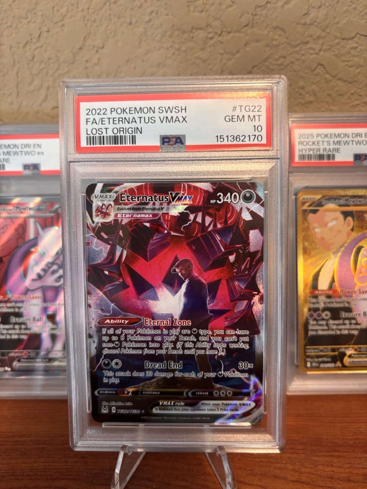 PSA 10 Eternatus VMAX Full Art Holo TG22/TG30 Lost Origin Trainer Gallery