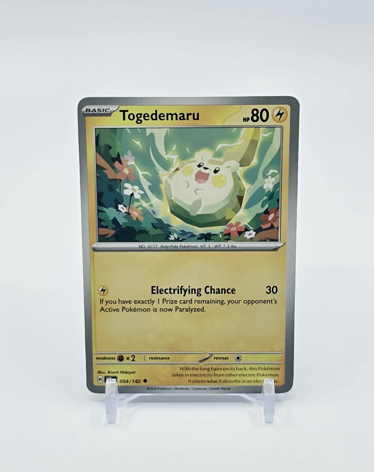 Togedemaru Uncommon Pokémon TCG Stellar Crown 54/142