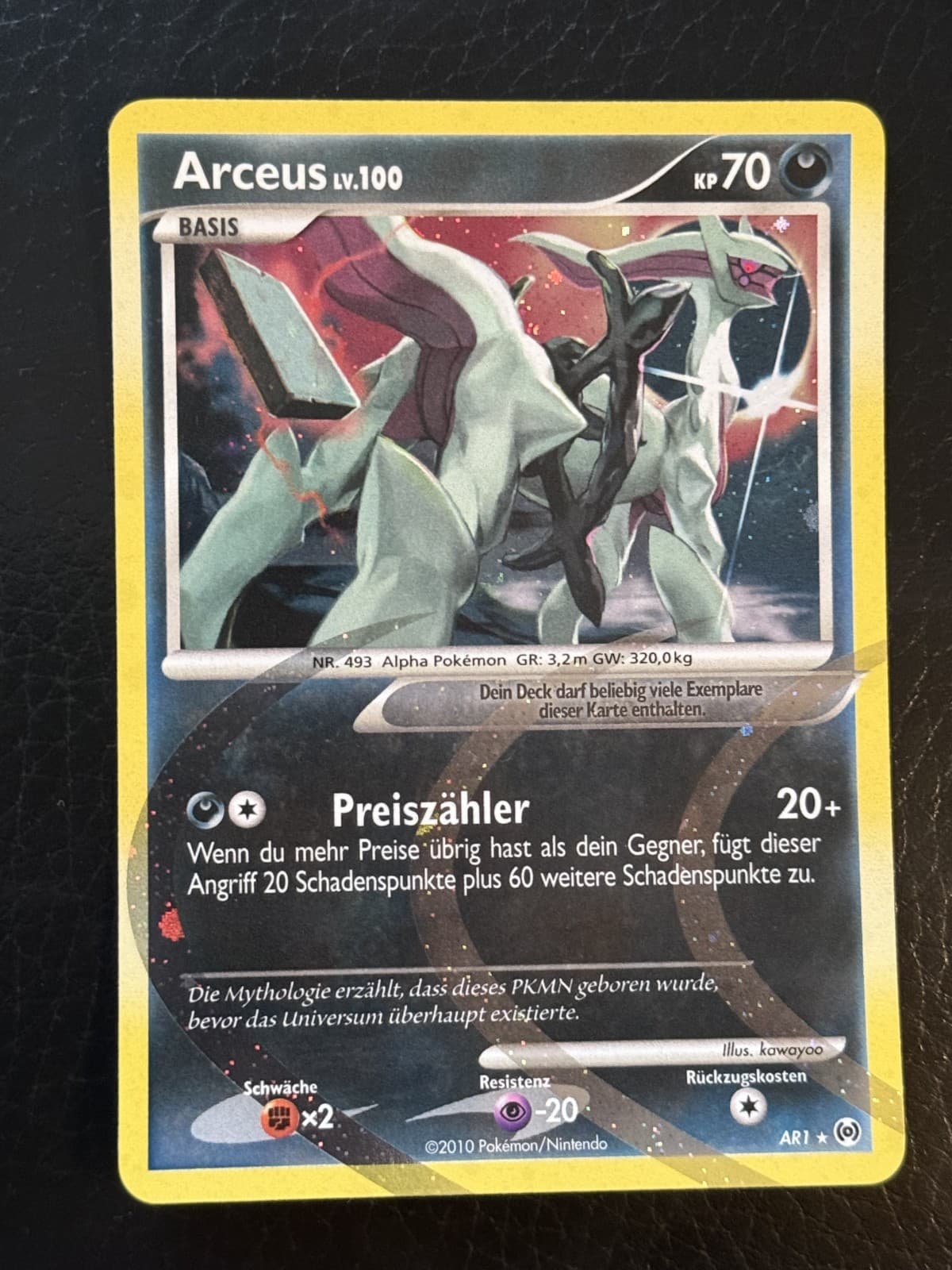 Pokemon Karte Arceus AR1 Holo Rare Deutsch