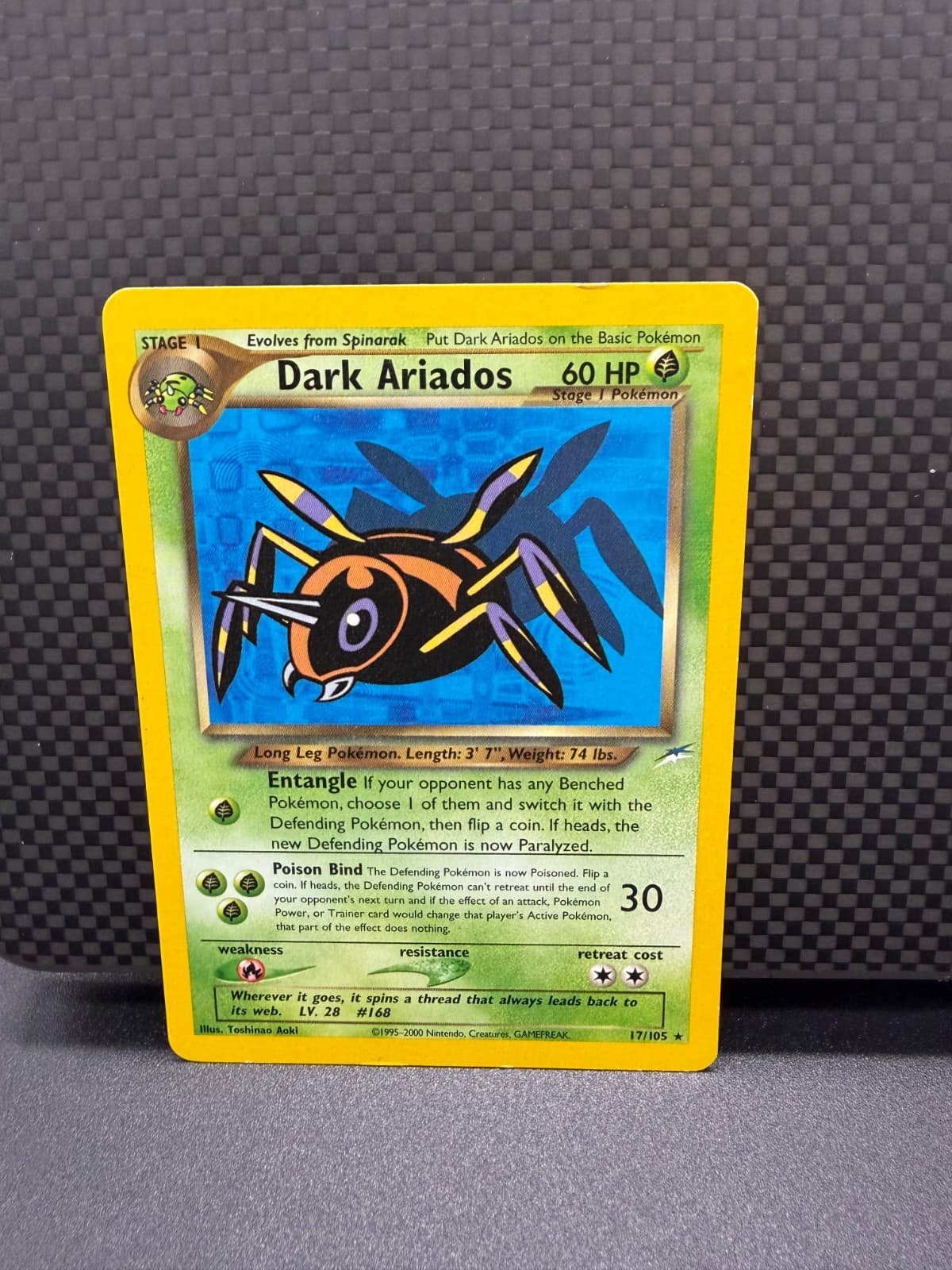 2002 Pokemon Neo Destiny Dark Ariados 17/105 Rare Non-Holo WOTC LP English