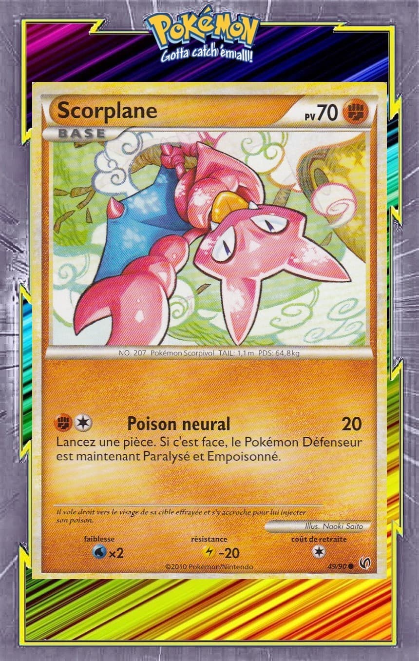 🌈Scorplane - HS04:Indomptable - 49/90- Carte Pokemon Française