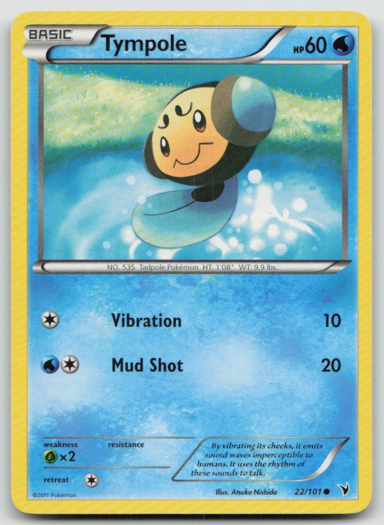 Tympole 22/101 Common Noble Victories Pokemon LP+