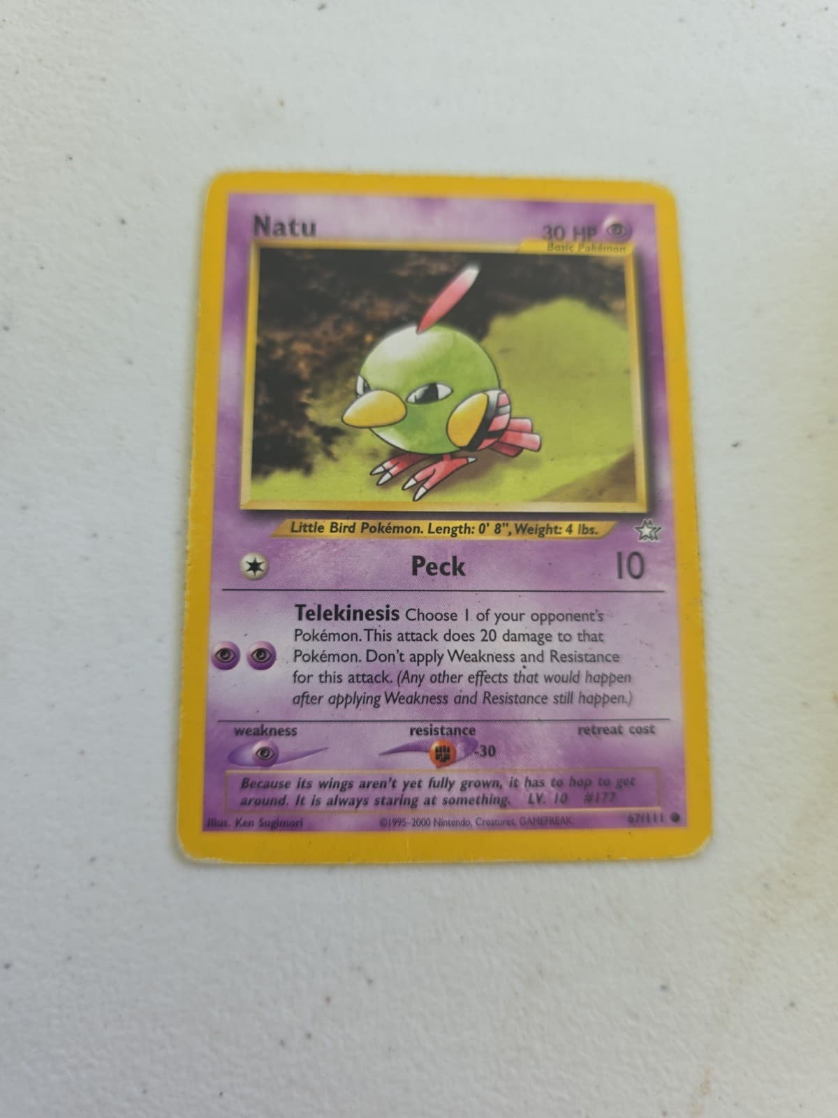 Pokemon - Natu - Neo Genesis 67/111 - Common - LP