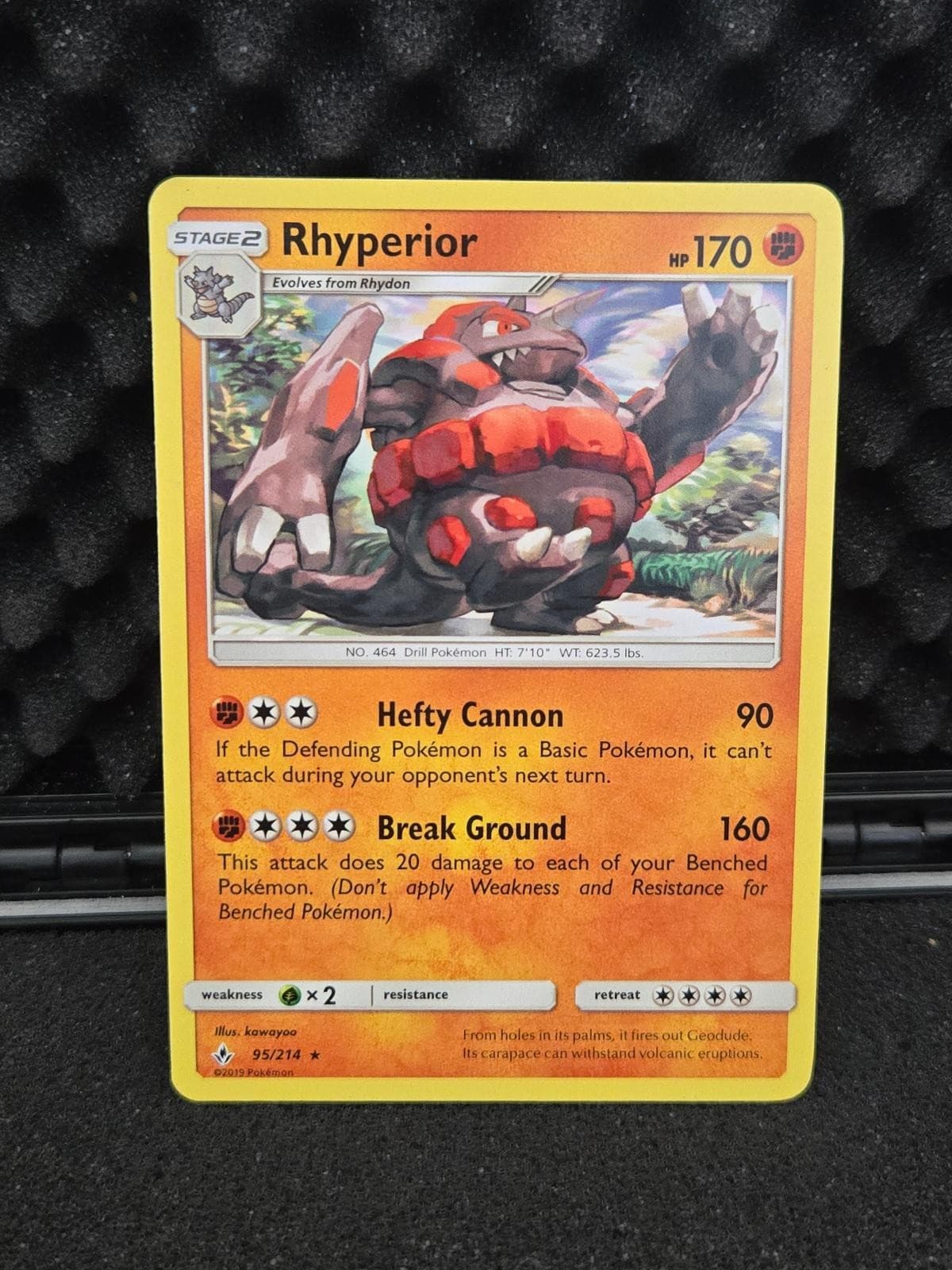 Rhyperior 95/214 Rare Unbroken Bonds Pokemon Near Mint