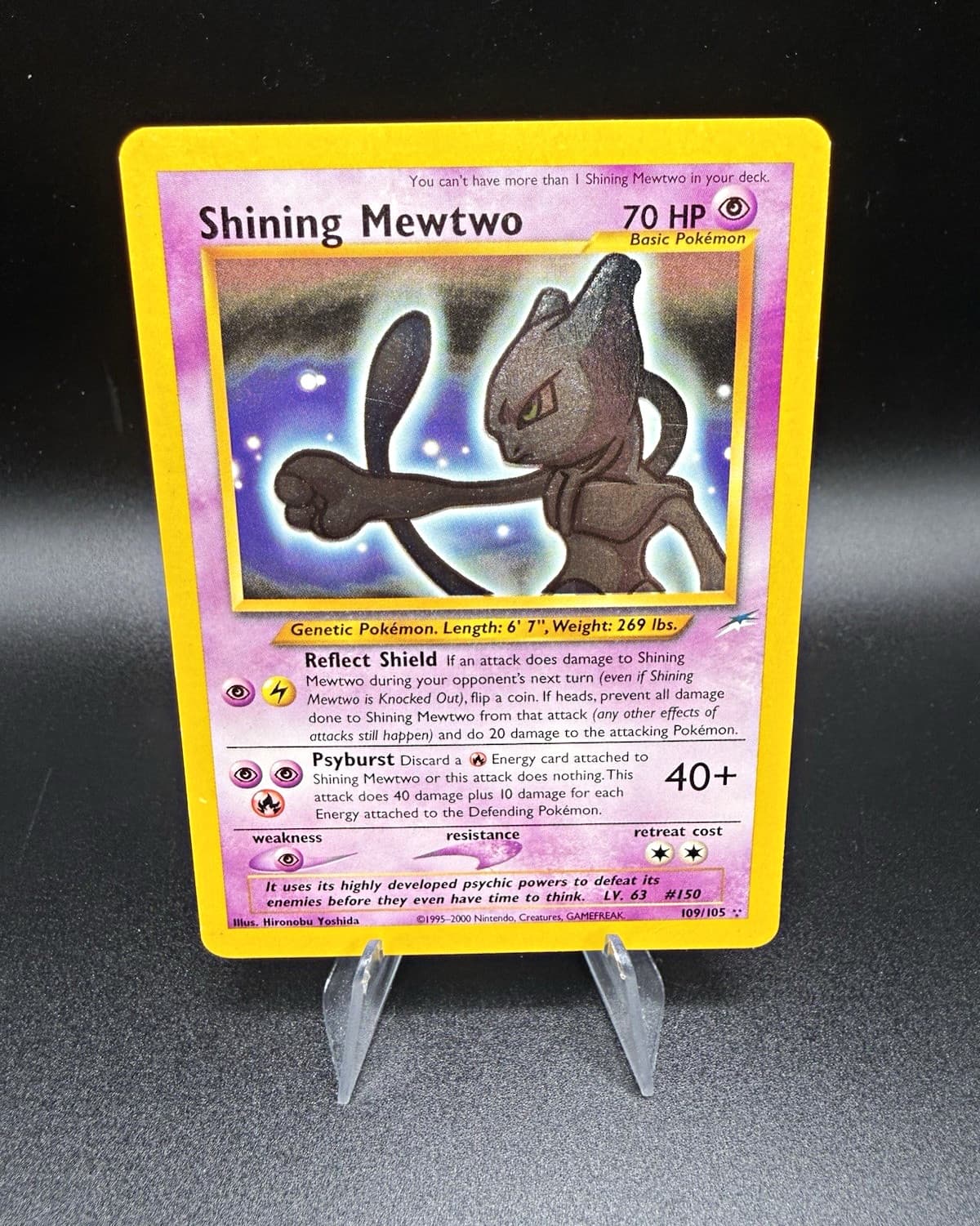 Pokemon TCG Shining Mewtwo Neo Destiny Unlimited Holo Secret Rare 109/105 NM