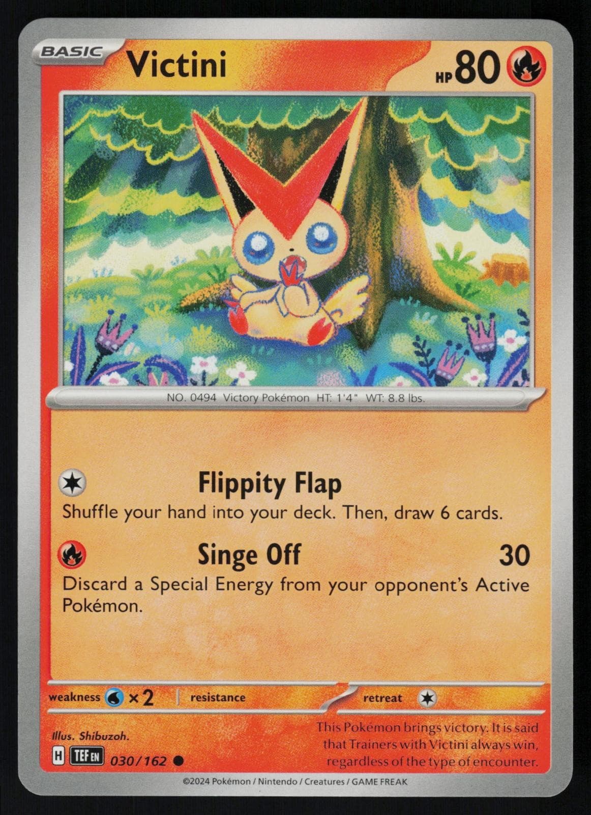 Victini 030/162 Common - Pokemon Temporal Forces