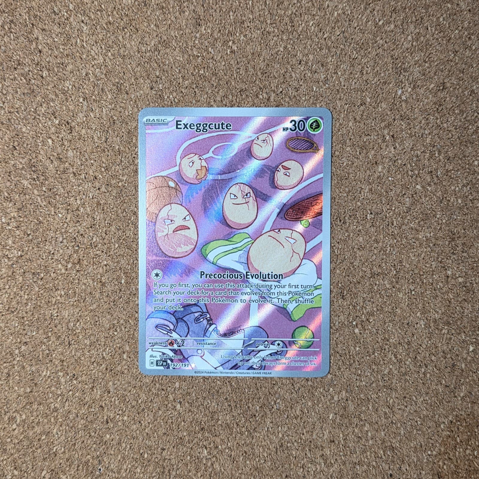 #1 Exeggcute 192/191 Illustration Rare Surging Sparks Pokémon Card *CZ