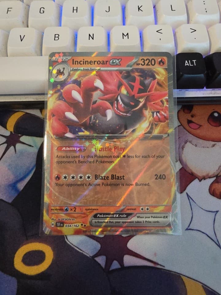 Incineroar Ex 34/162 - Double Rare Temporal Forces Pokemon Card - NM