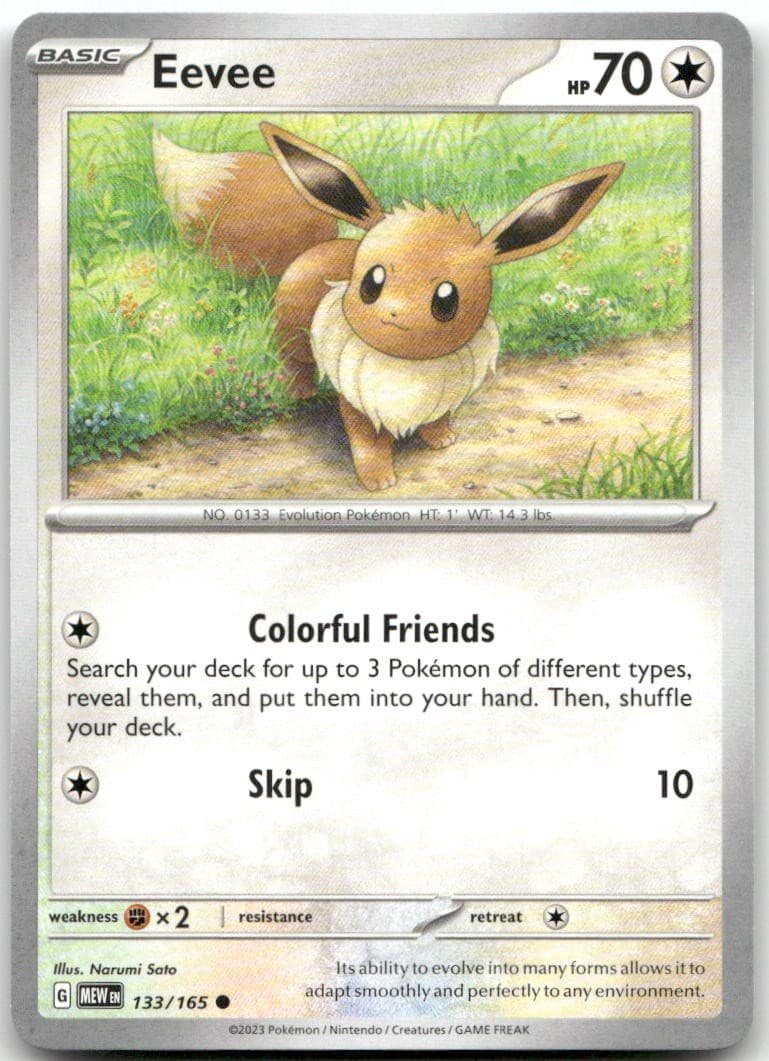 Eevee SV: Scarlet & Violet 151 133/165 NM