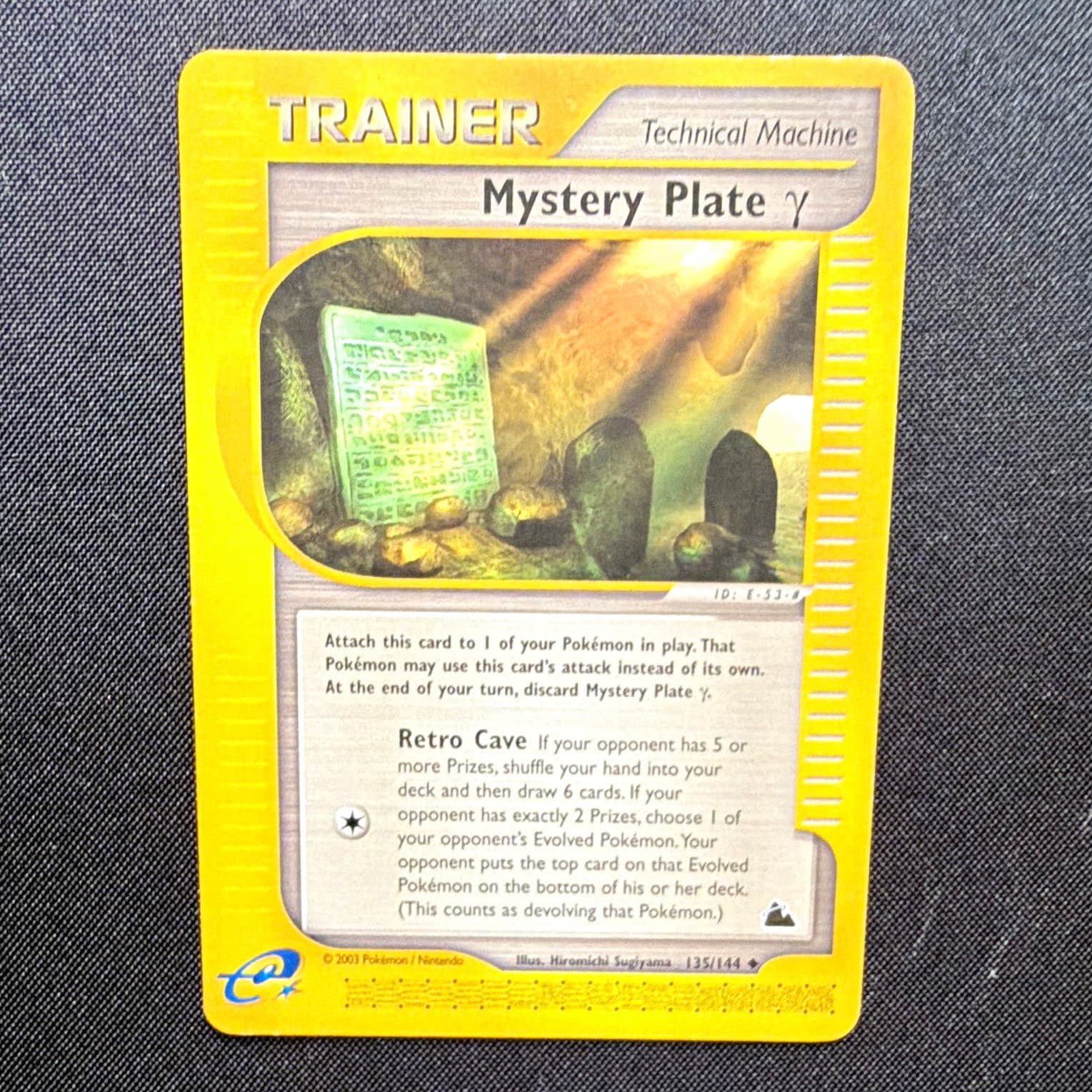 Pokemon TCG Mystery Plate Y Skyridge 135/144 Regular Uncommon English 2003 TM