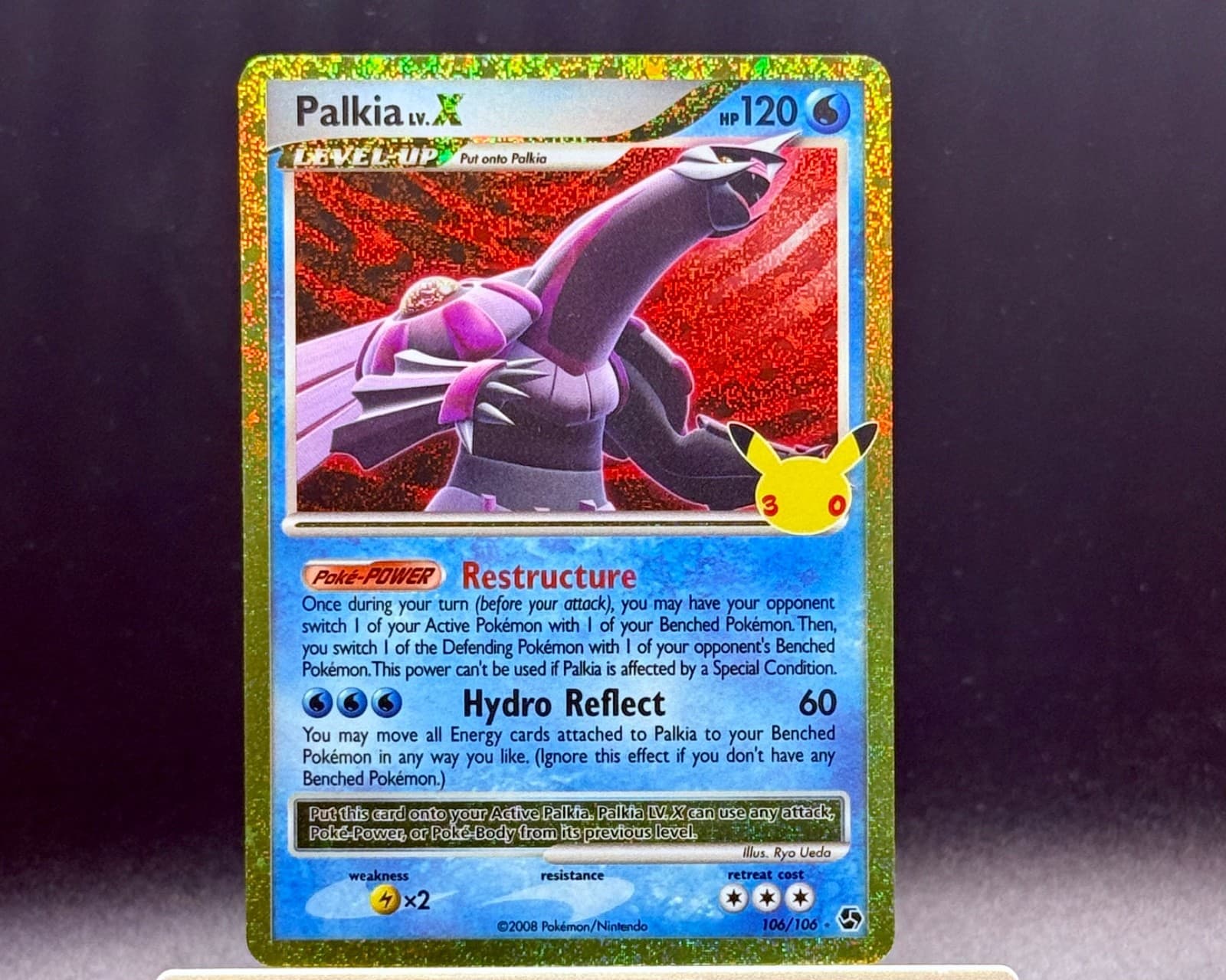 Pokemon TCG 30th Celebration Palkia Lv. X Classic Collection 106/106 NM