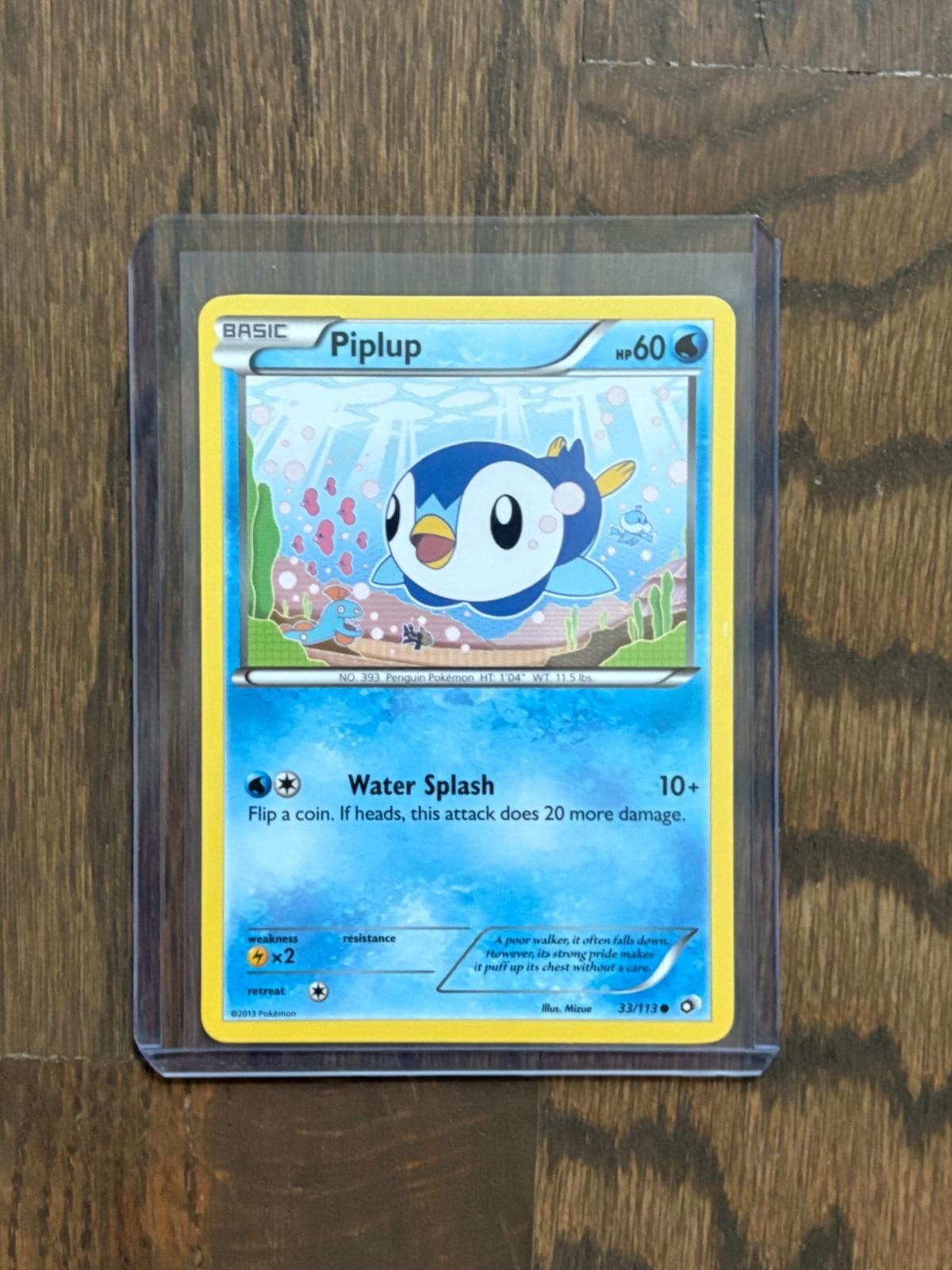 Piplup 33/113 Common Legendary Treasures Pokemon Lightly Played