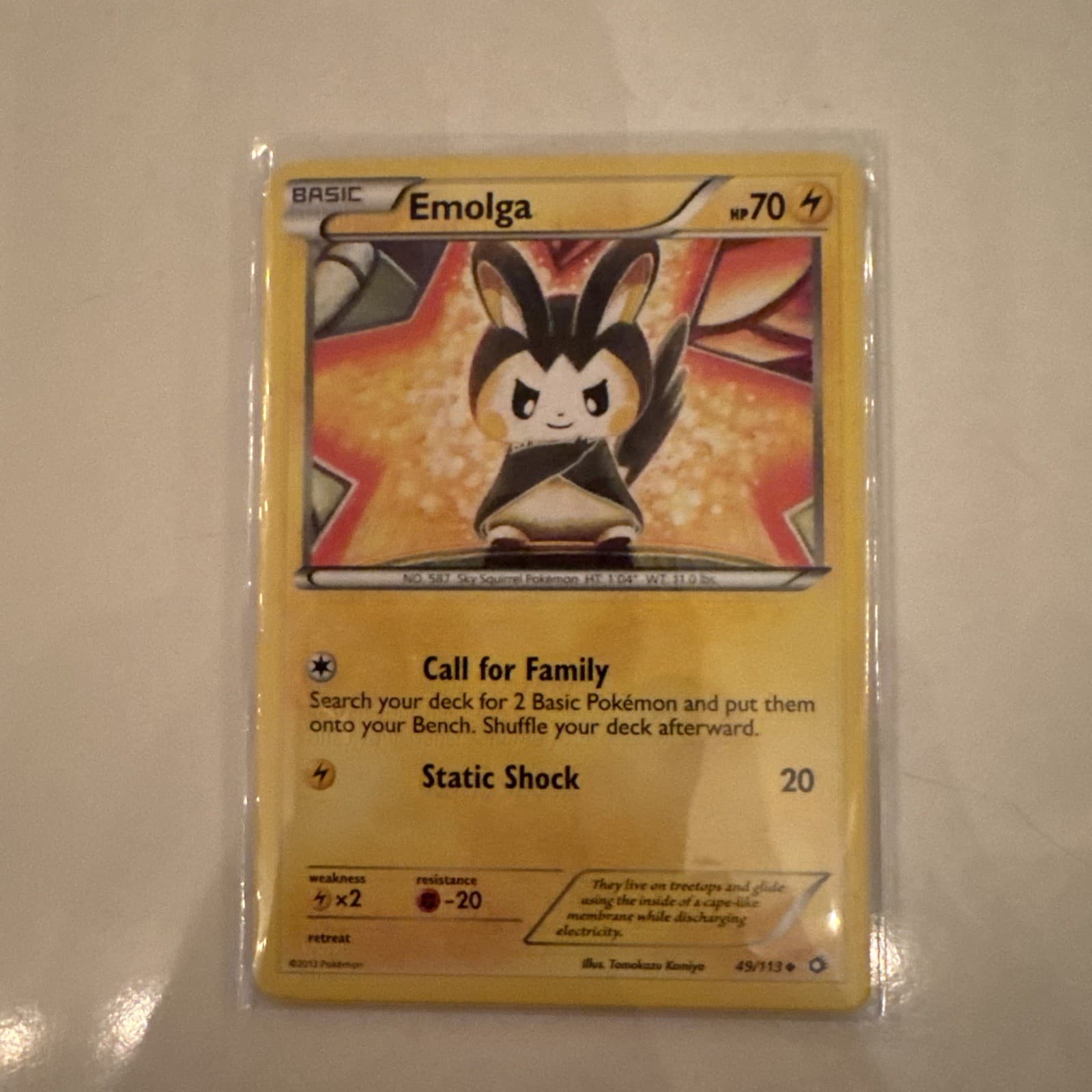 Emolga 49/113 Legendary Treasures Regular
