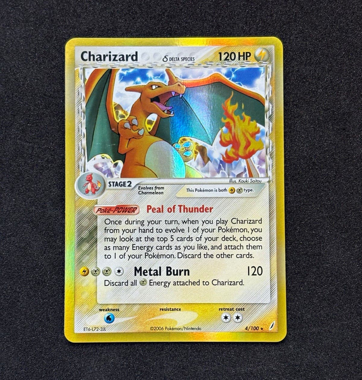 Pokemon TCG Charizard 4/100 EX Crystal Guardians Delta Species Holo Rare