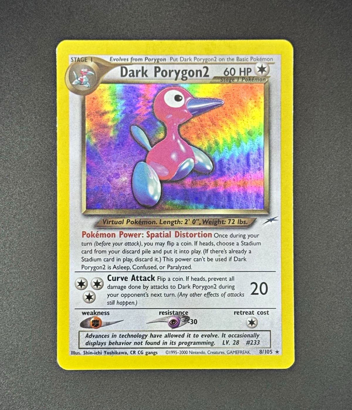 Dark Porygon2 Neo Destiny 8/105 Holo Rare Holo English Stage 1 60 HP