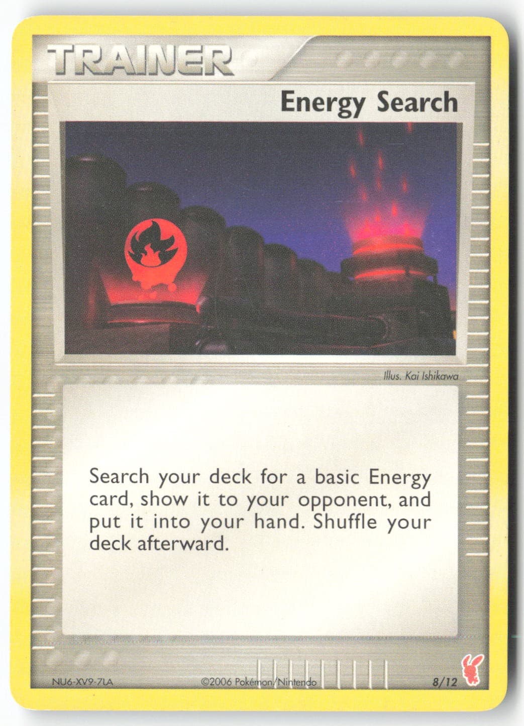 Energy Search 8/12 EX Trainer Kit 2 Plusle Pokemon Moderately Played