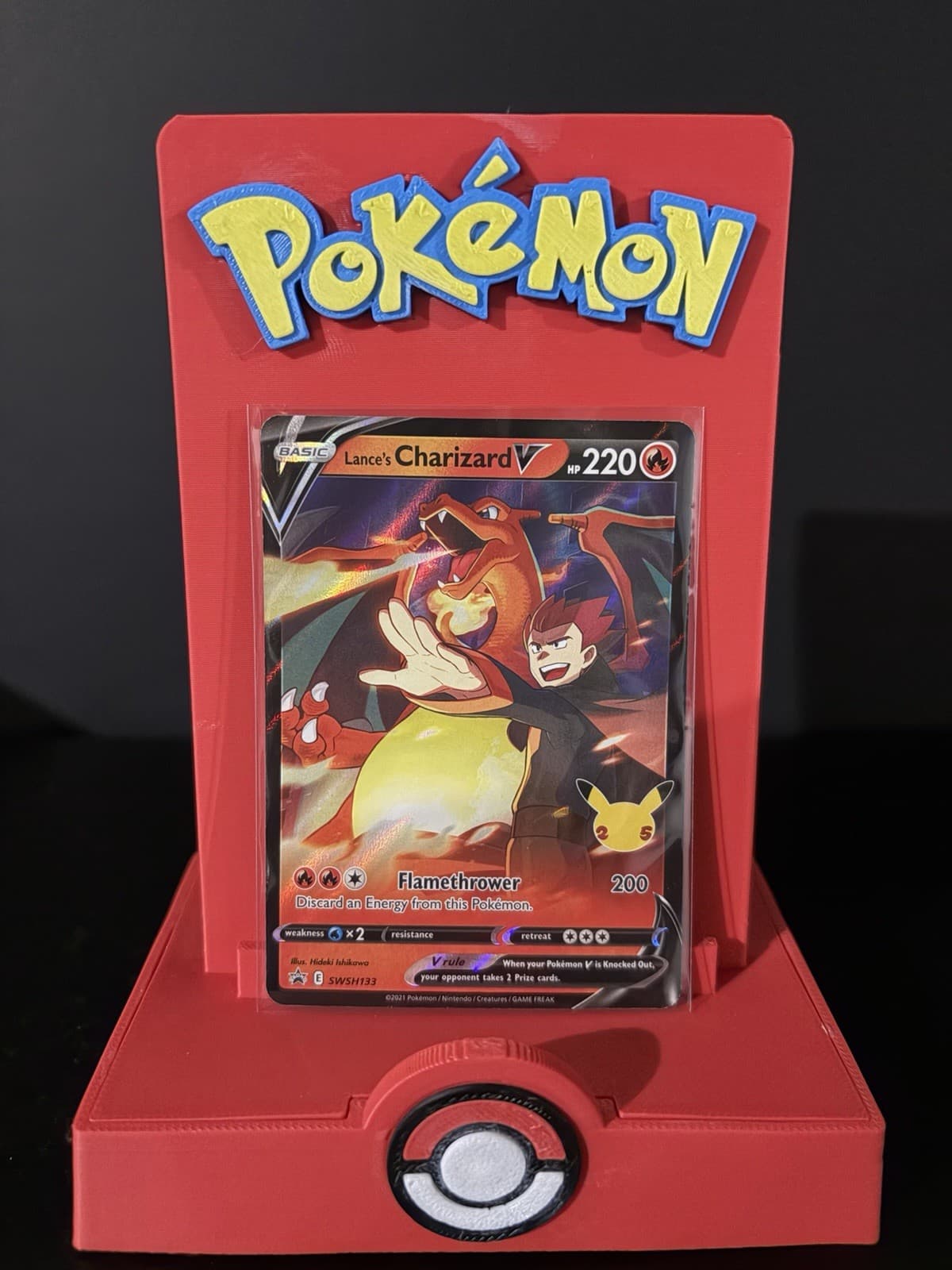 Pokémon TCG Lance's Charizard v SWSH133 Celebrations Black Star Promo