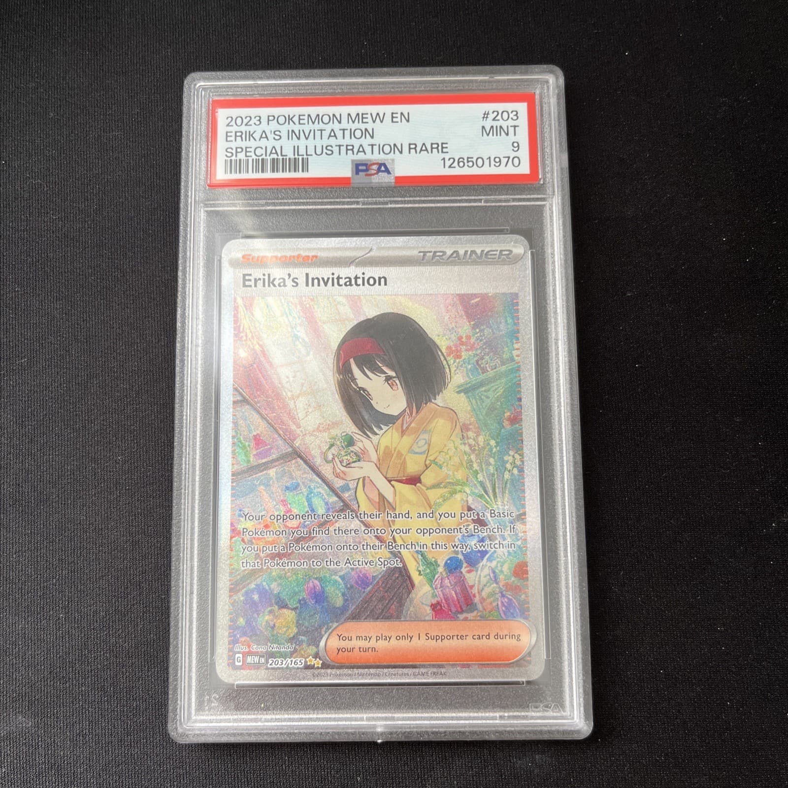 Erika's Invitation 203 203/165 SV151 Special Illustration Rare PSA 10 Pokémon