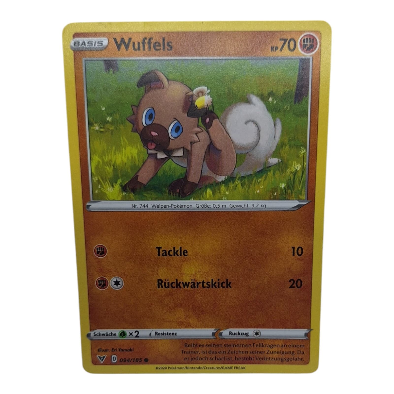 Wuffels 094/185 Pokemon Farbenschock Karte Deutsch