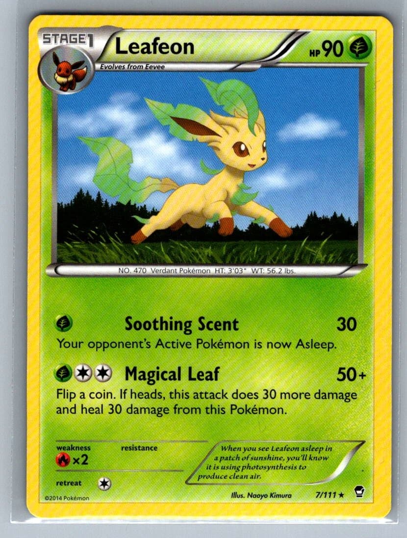 Leafeon 2014 Furious Fists 7/111 Rare