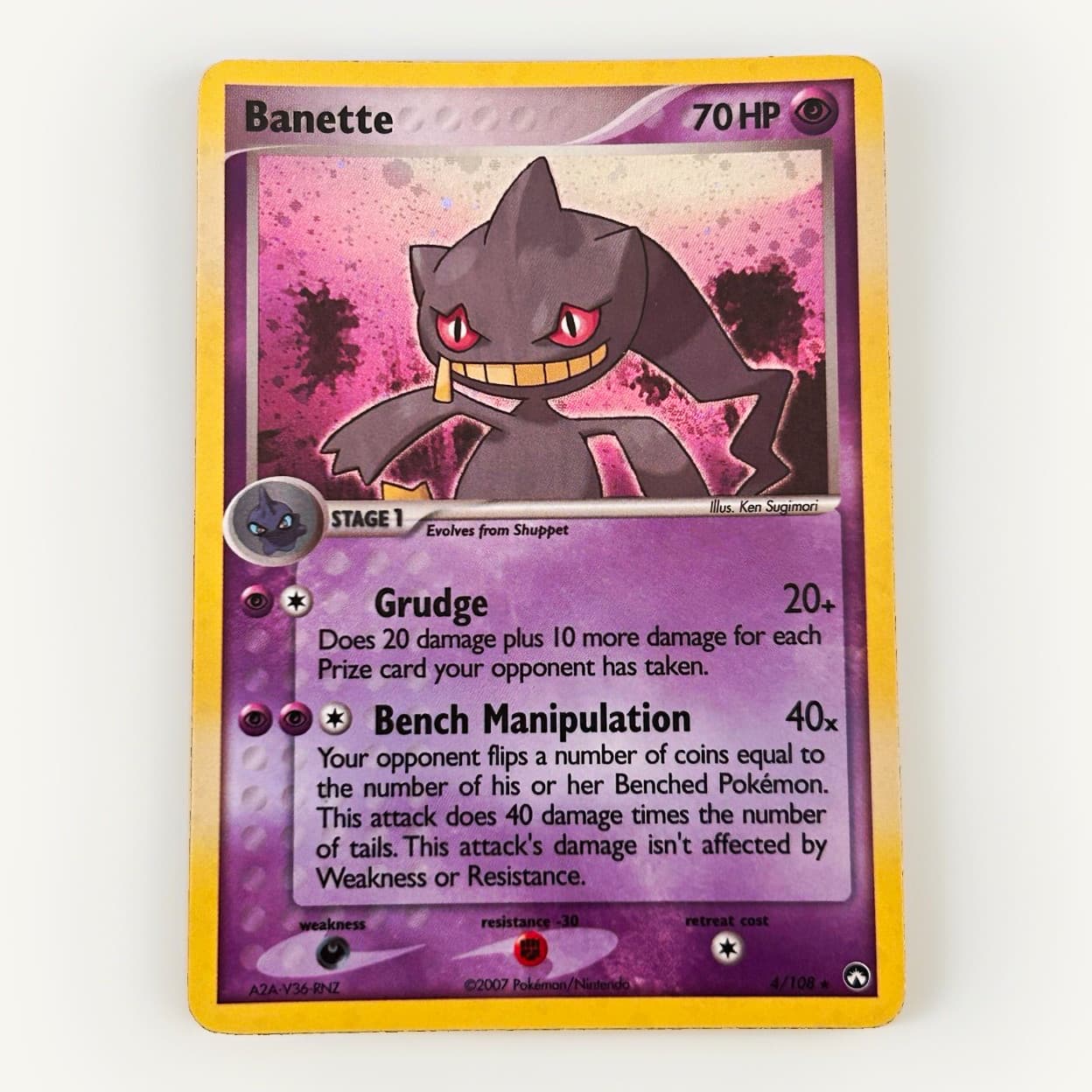 The Pokemon Company Banette 4/108 EX Power Keepers Holo Rare 70HP EN Stage 1