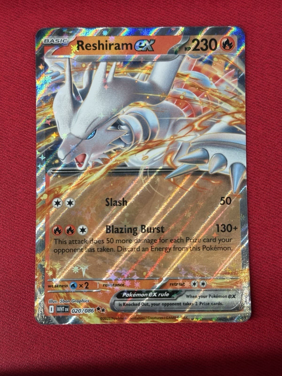 Pokémon TCG, Reshiram Ex 020/086 - White Flare
