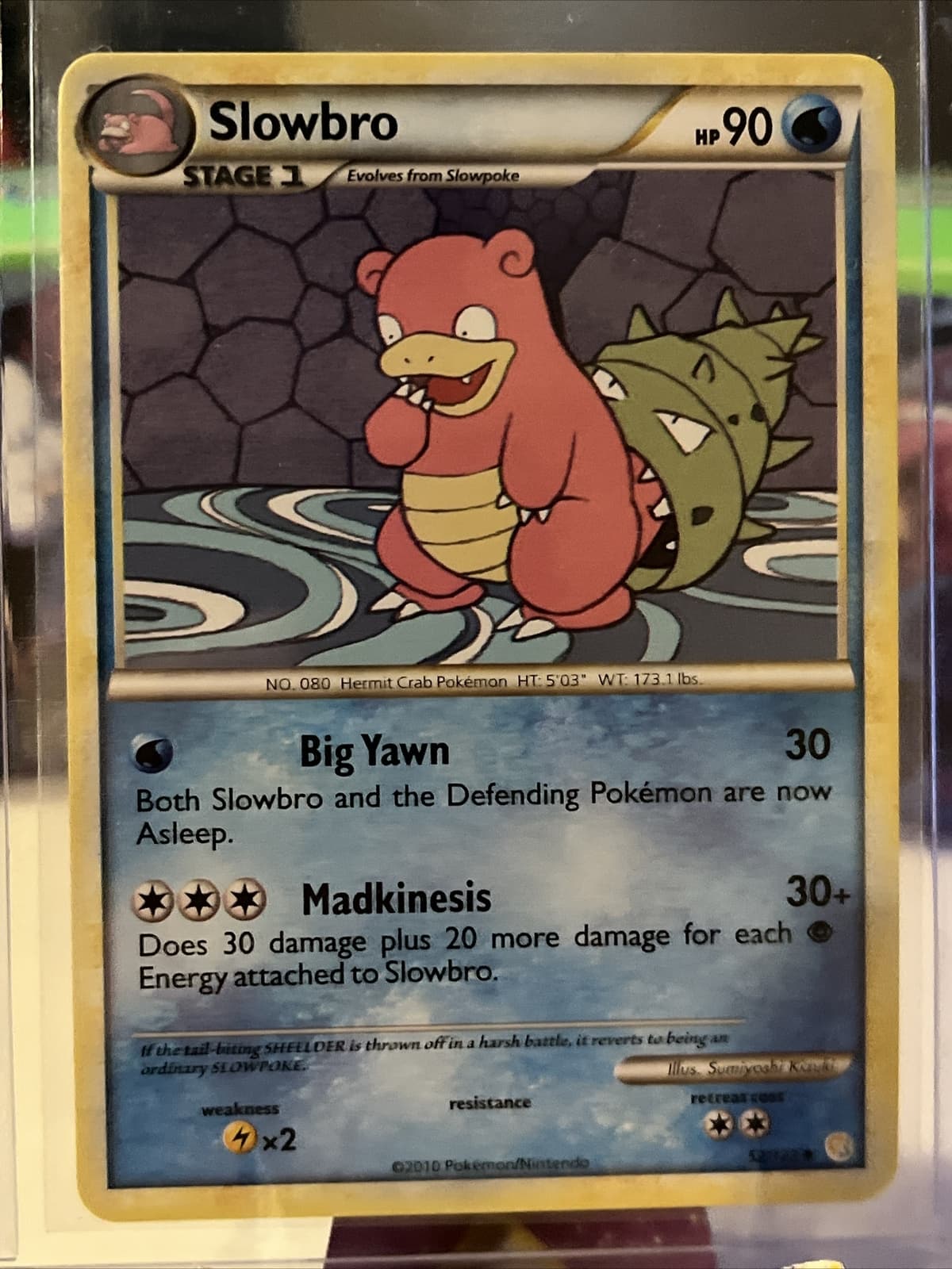 Slowbro 52/123 Non Holo HeartGold & SoulSilver Base Set Pokemon TCG Card 2010 LP