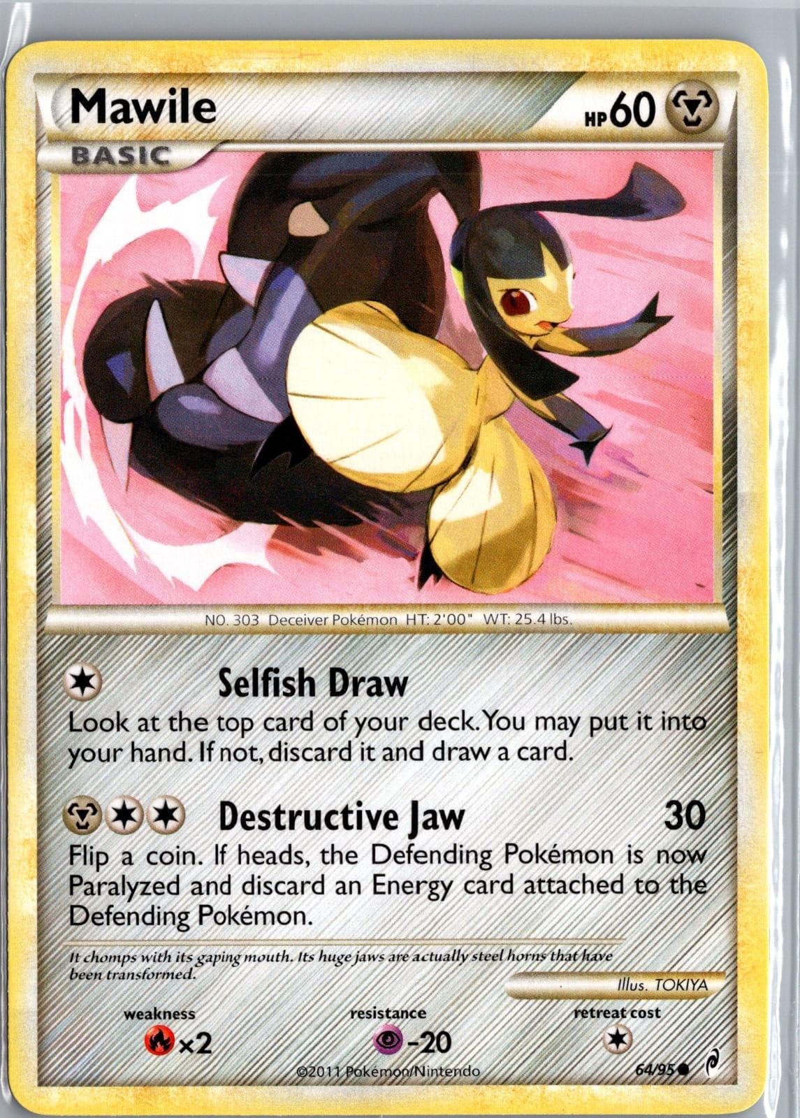 Mawile 64/95 Common Call of Legends Pokemon Near Mint