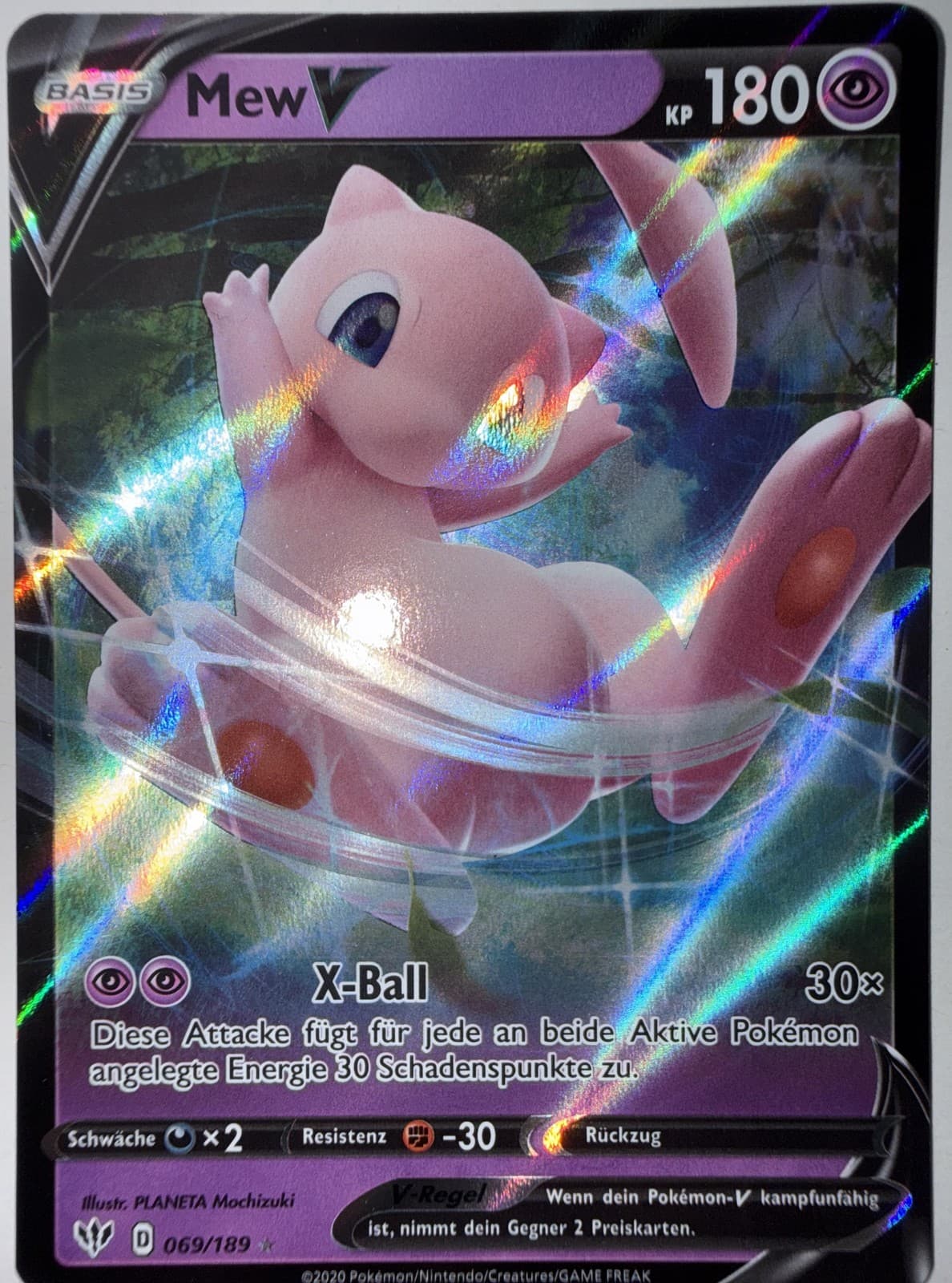 Pokemon - Mew V - Flammende Finsternis - 069/189 - NM - Deutsch