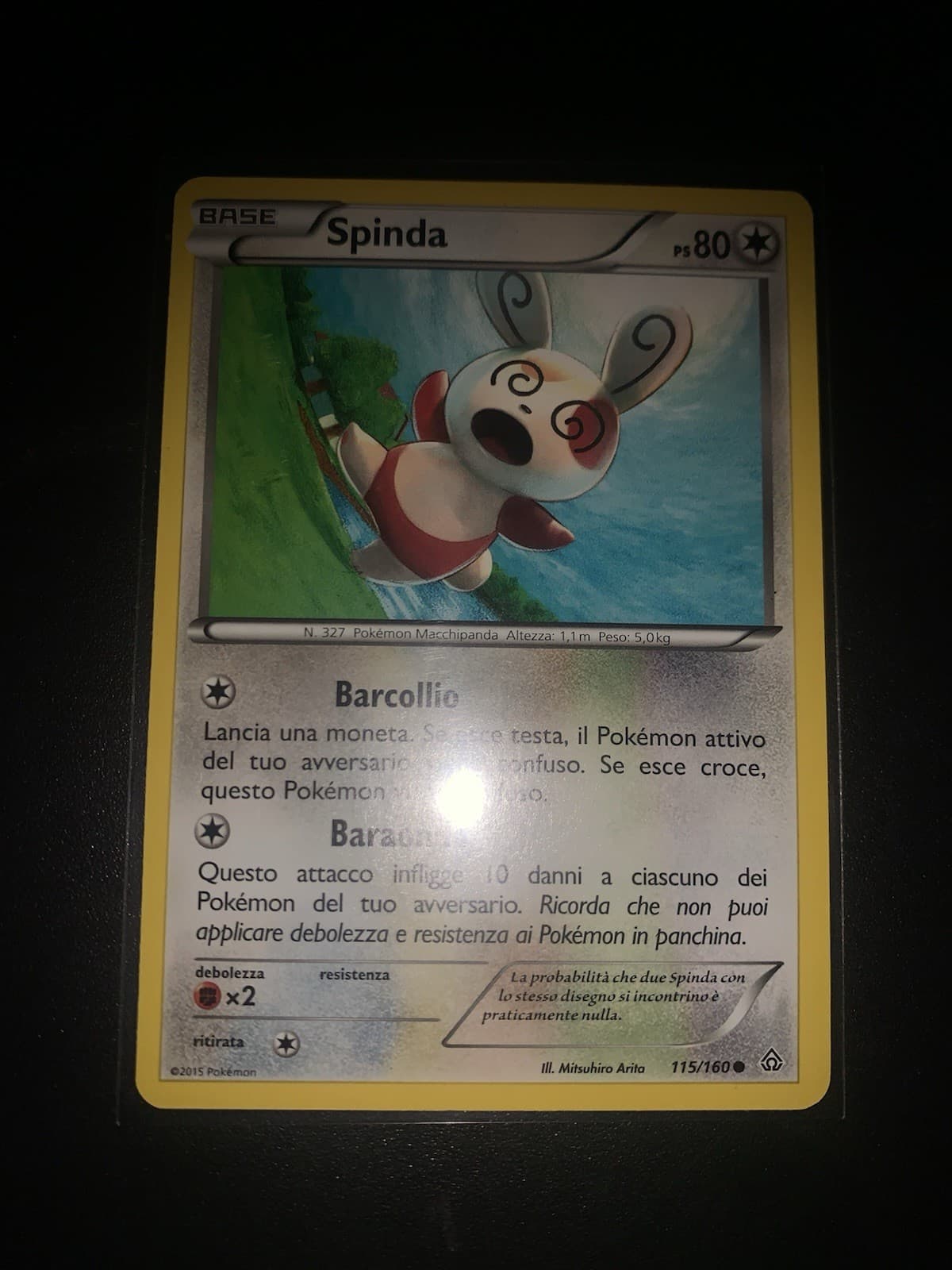 card pokemon Spinda Scontro Primordiale 115/160 Ita Italiano