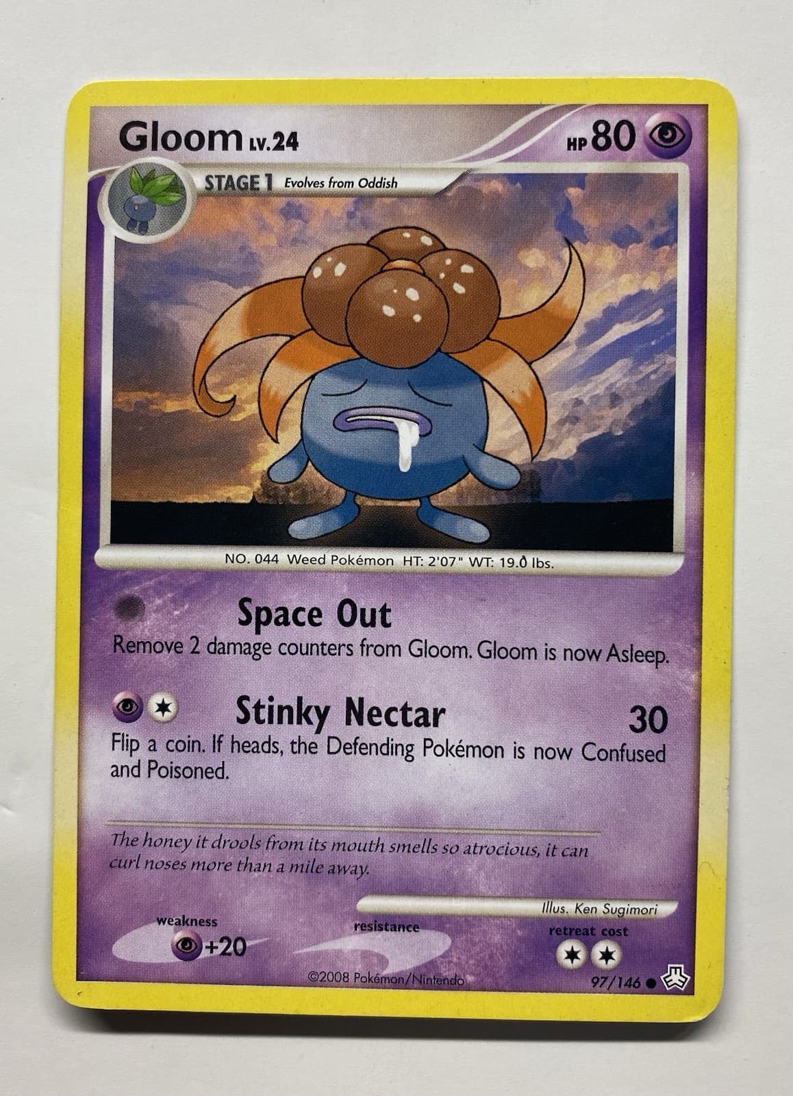 Pokémon Cards Gloom 97/146 Legends Awakened Diamond & Pearl 2008 Stage 1 TCG LP