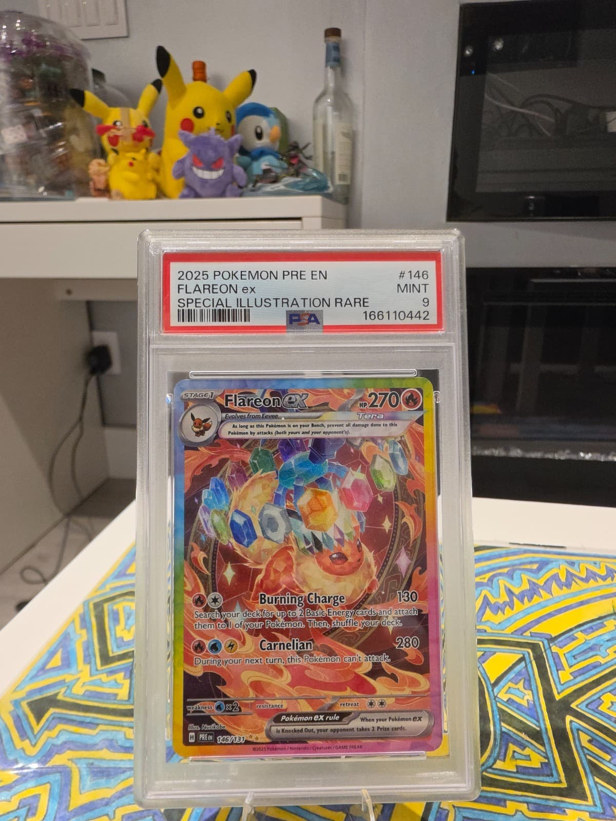 2025 Pokemon PRE EN Flareon EX 146/131 Special Illustration Rare PSA 9